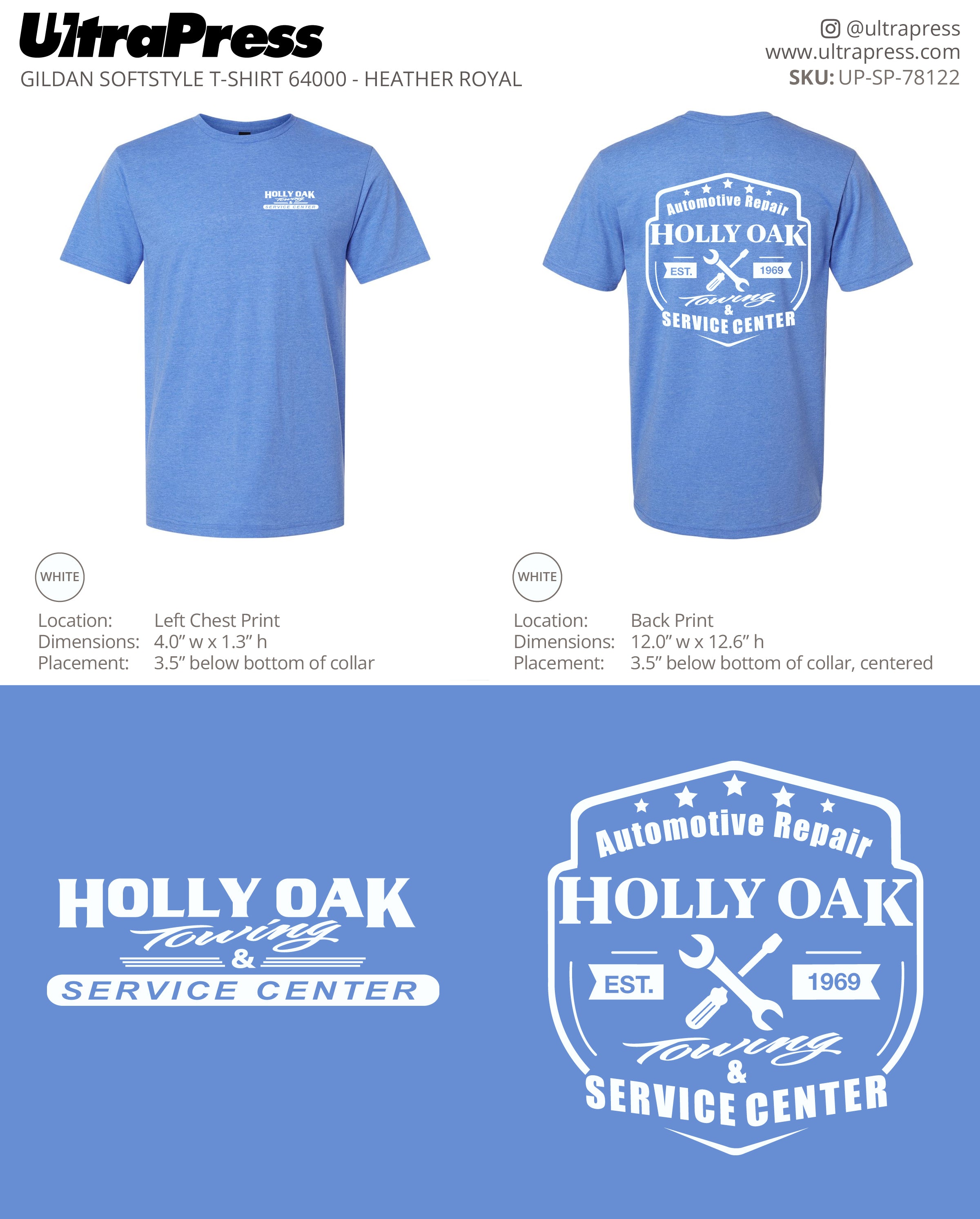 UP-SP-78122 Holly Oak Towing and Service Center - Alycia Mummer 100 Min Qty (Bulk)