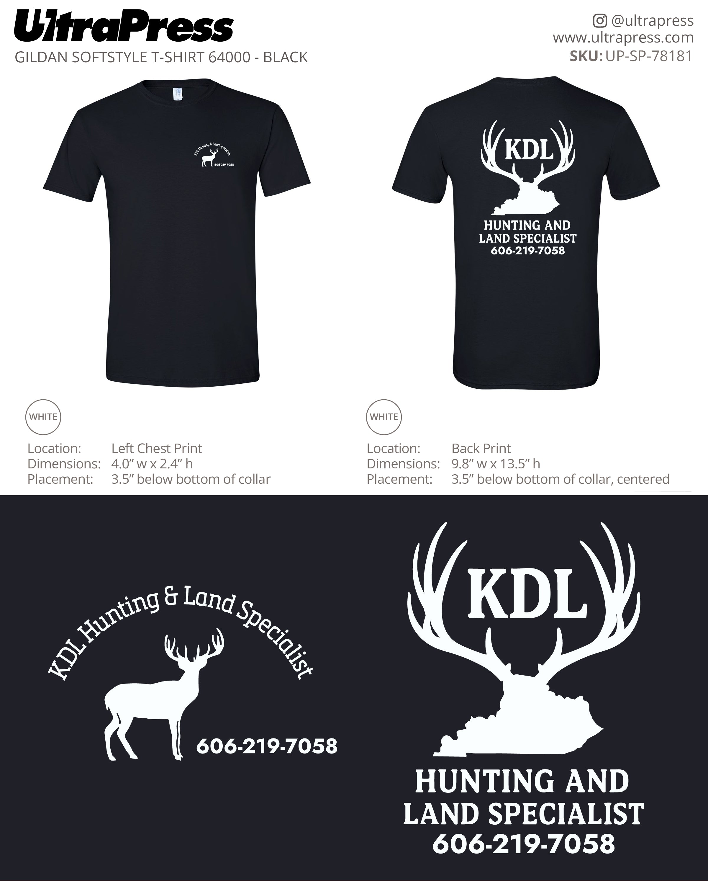 UP-SP-78181 KDL Hunting & Land Specialist - Steve Purvis 100 Min Qty (Bulk)