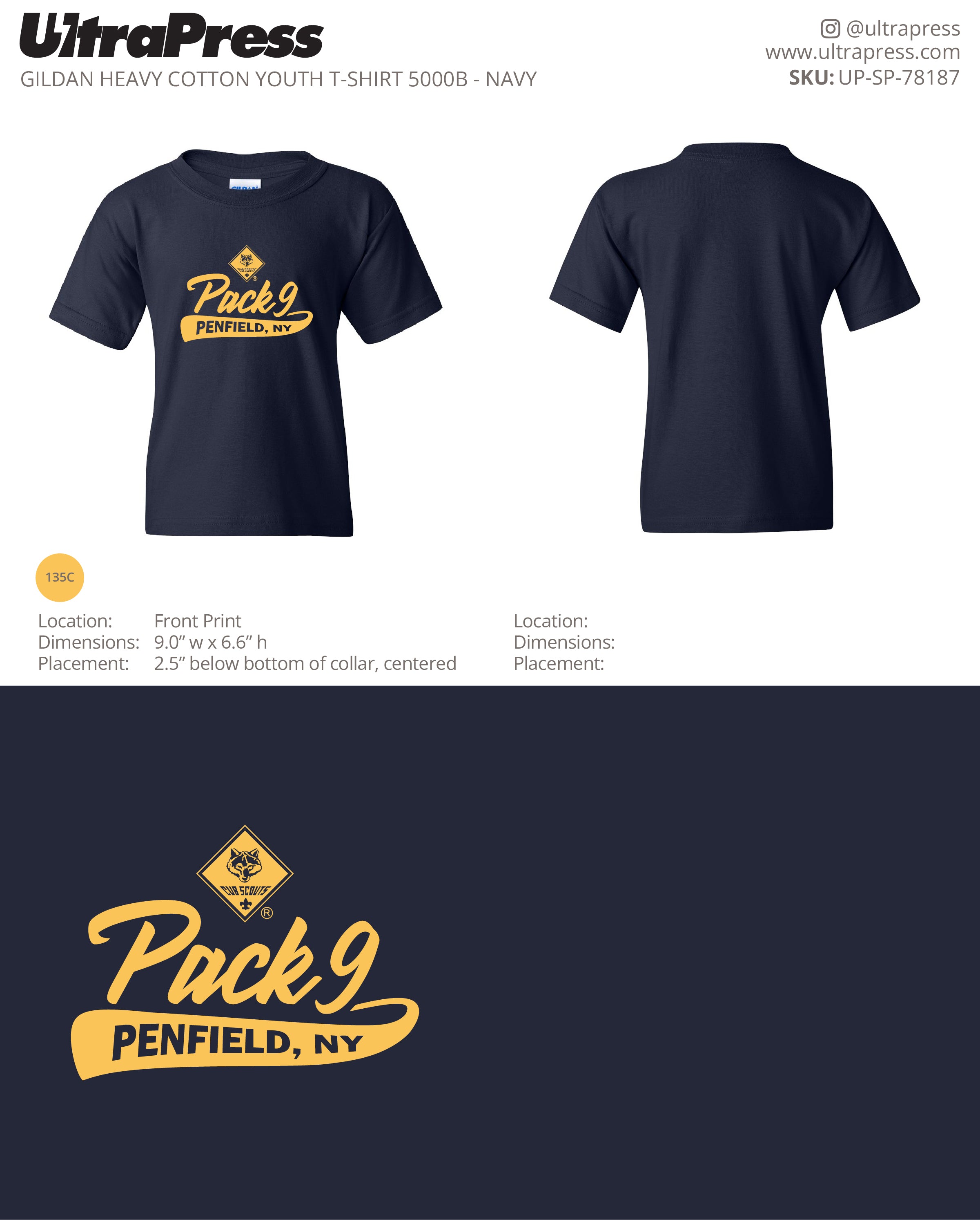 UP-SP-78187 Cub Scouts Pack 9 - Francesca Lancer 100 Min Qty (Bulk)