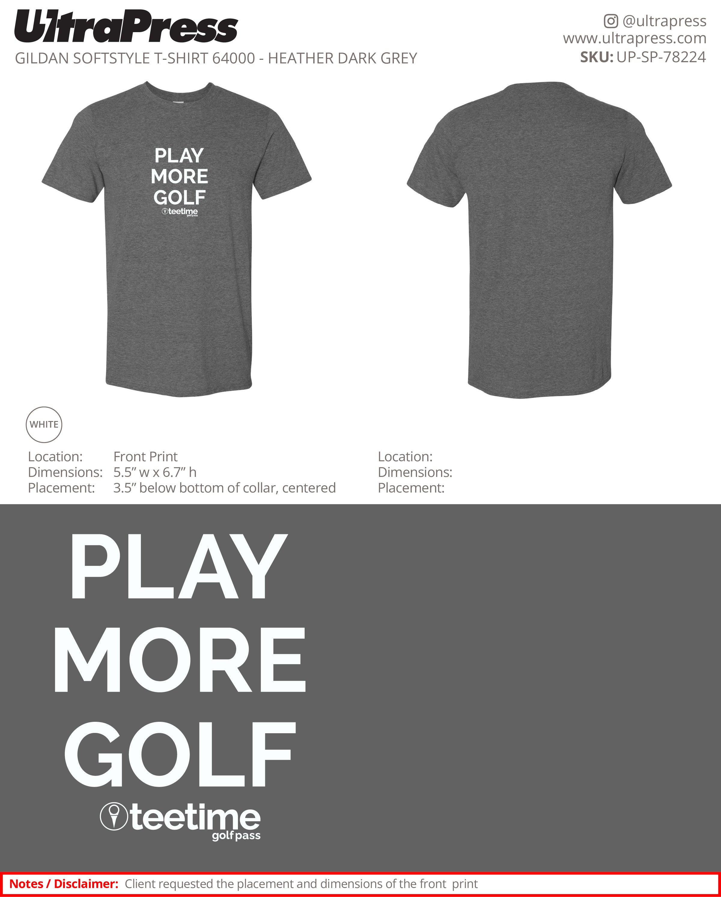 UP-SP-78224 Play More Golf - Crystal Key 100 Min Qty (Bulk)