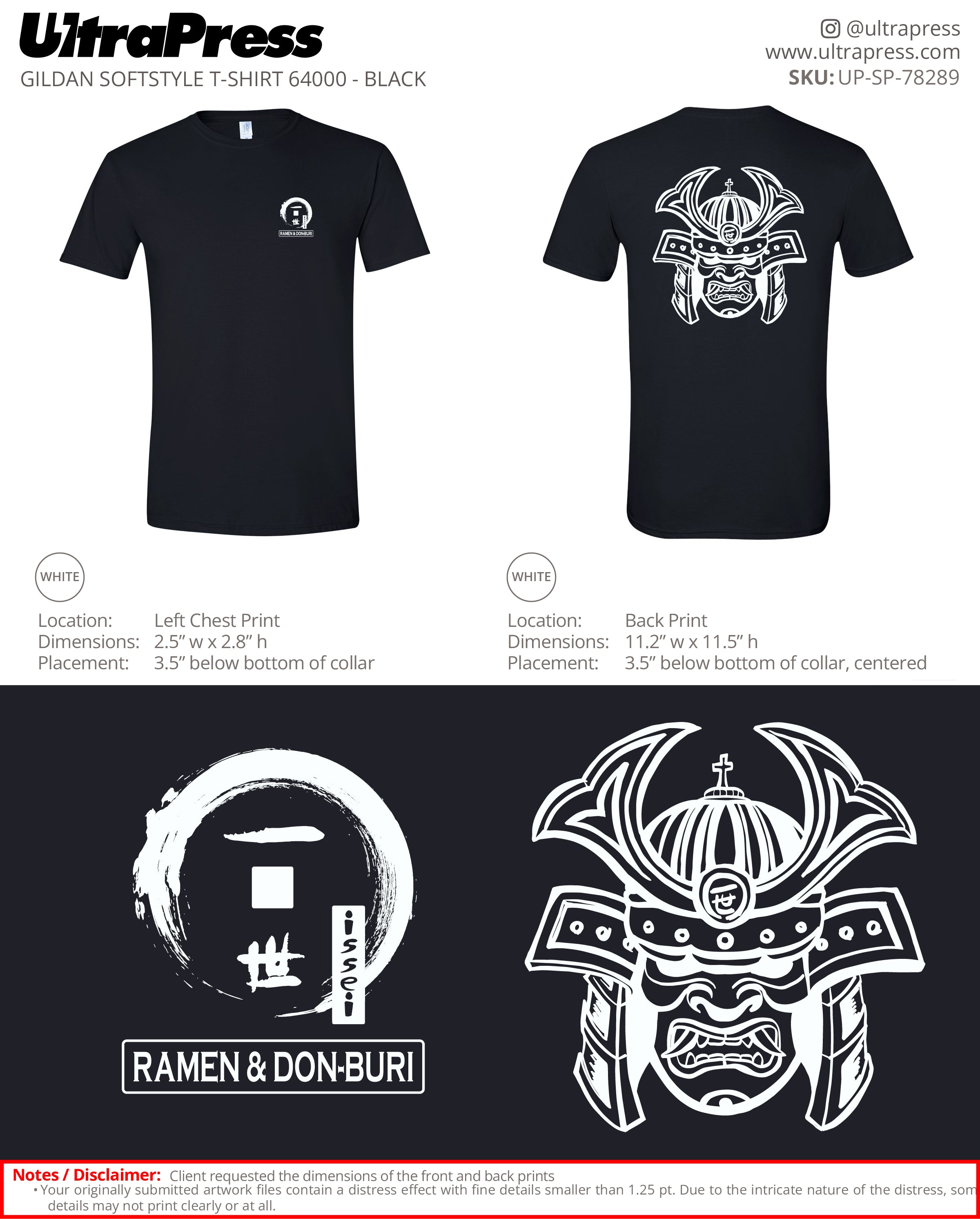 UP-SP-78289 Ramen & Don-Buri - Chane Keller 100 Pieces Package (Bulk)