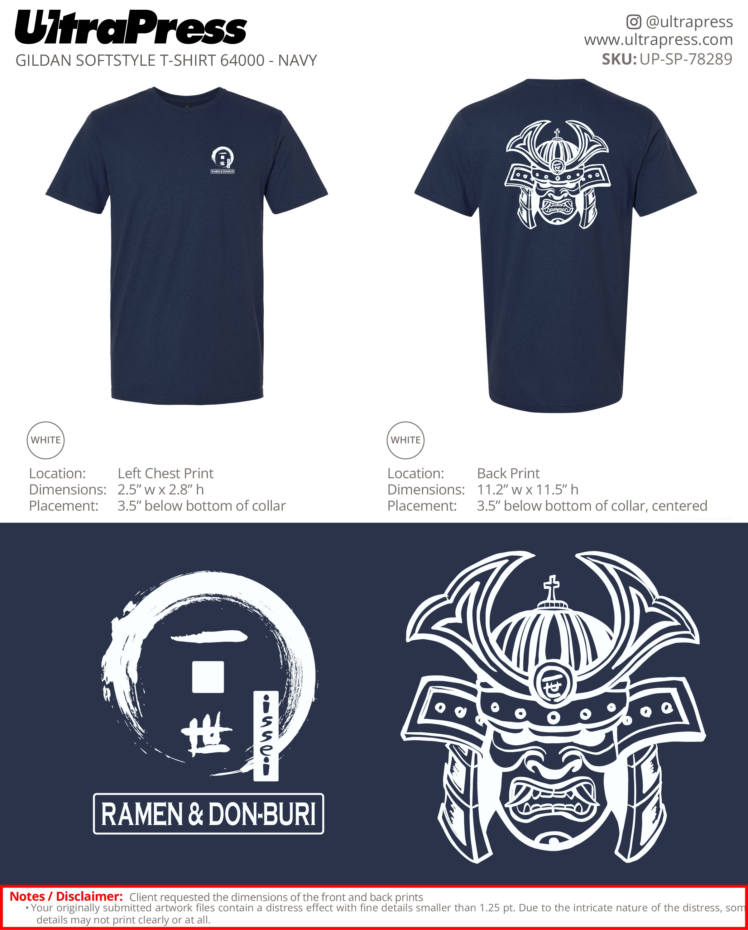 UP-SP-78289 Ramen & Don-Buri - Chane Keller 100 Pieces Package (Bulk)