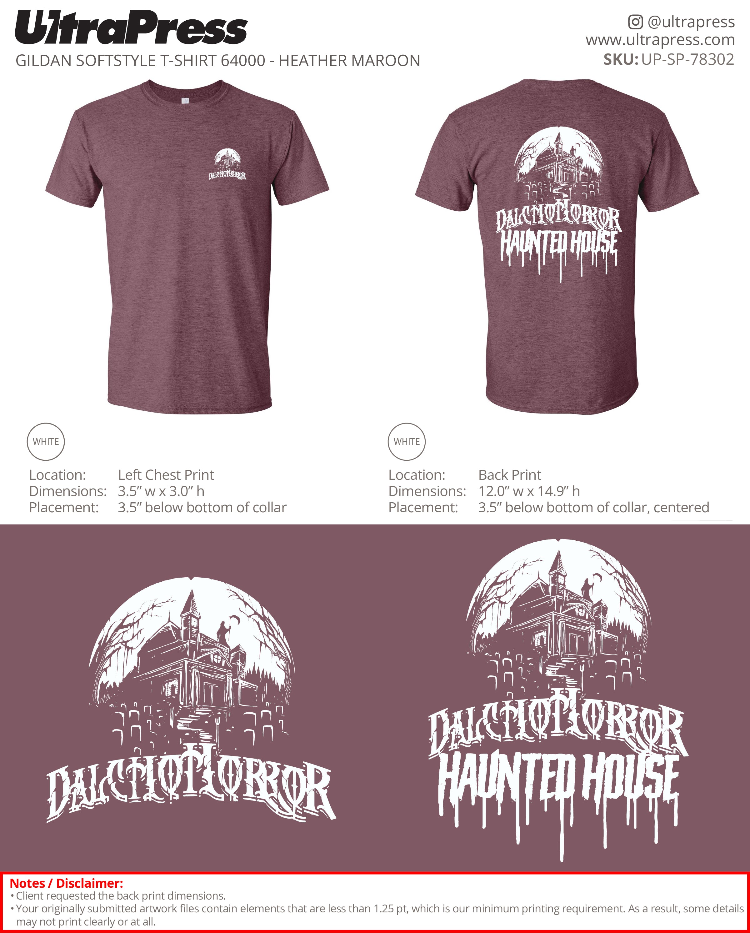 UP-SP-78302 Dalcho Horror Haunted House - Ryan Hartley 100 Min Qty (Bulk)