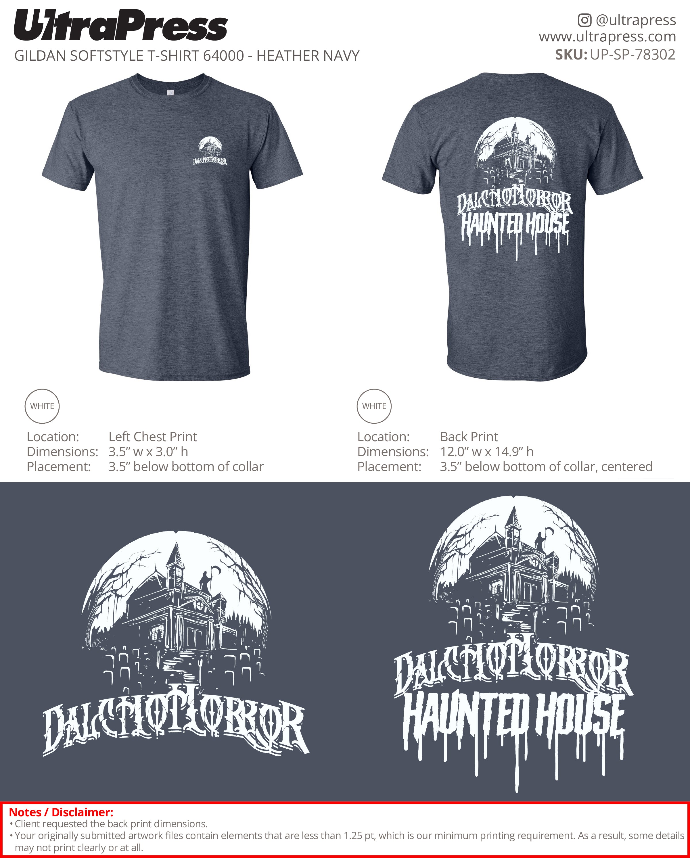 UP-SP-78302 Dalcho Horror Haunted House - Ryan Hartley 100 Min Qty (Bulk)