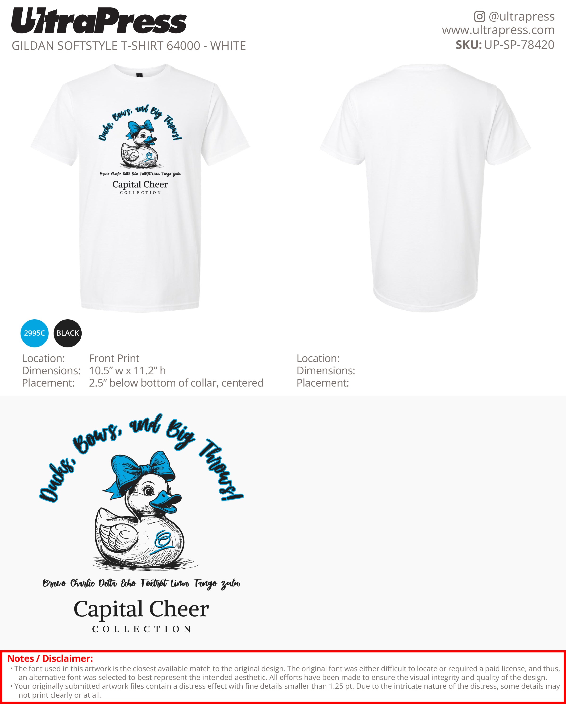 UP-SP-78420 The ducks bows and big throws - Stacey Cate Bologna 50 Min Qty (Bulk)