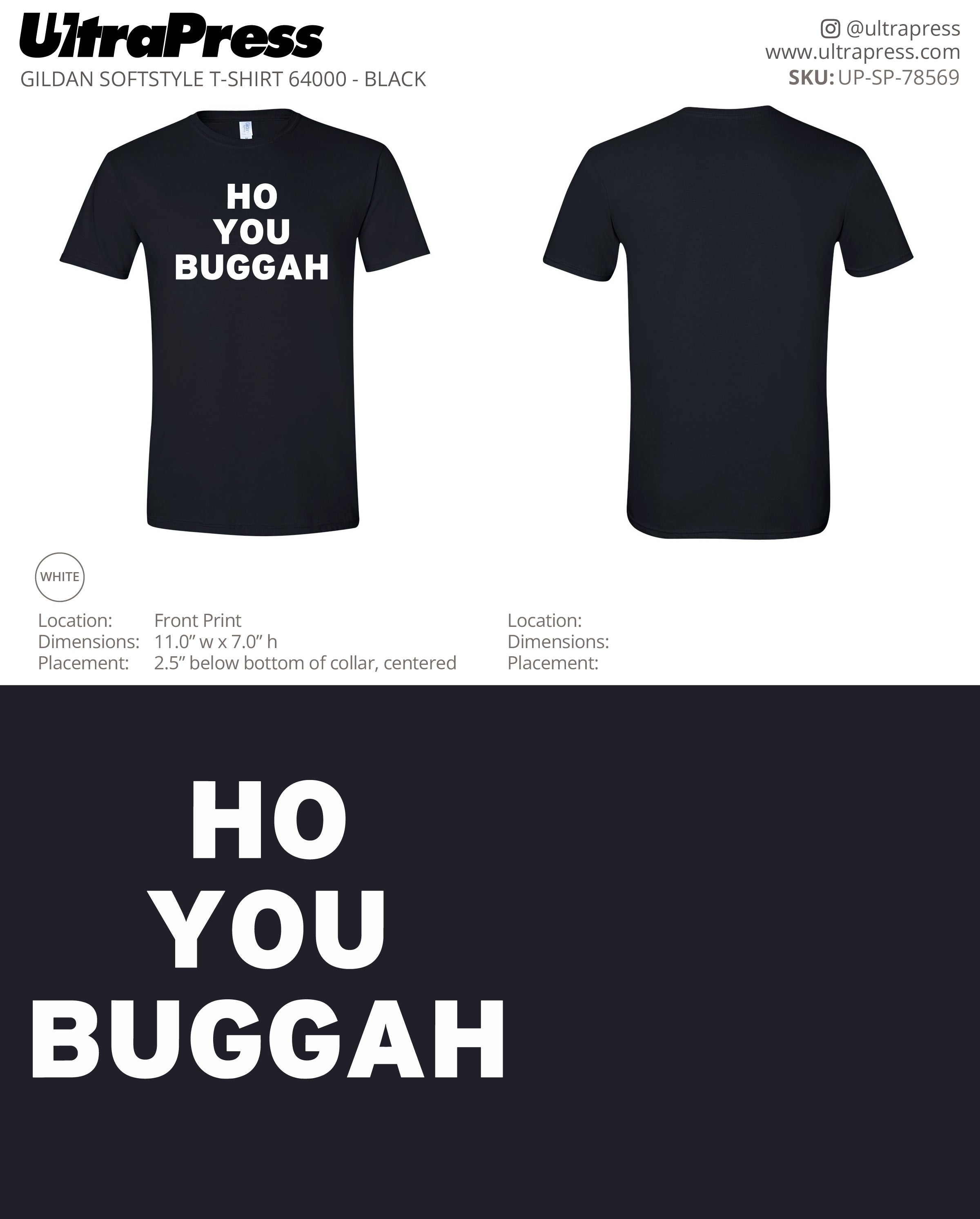 UP-SP-78569 Ho You Buggah - Arnold Alconcel 100 Min Wty (Bulk)