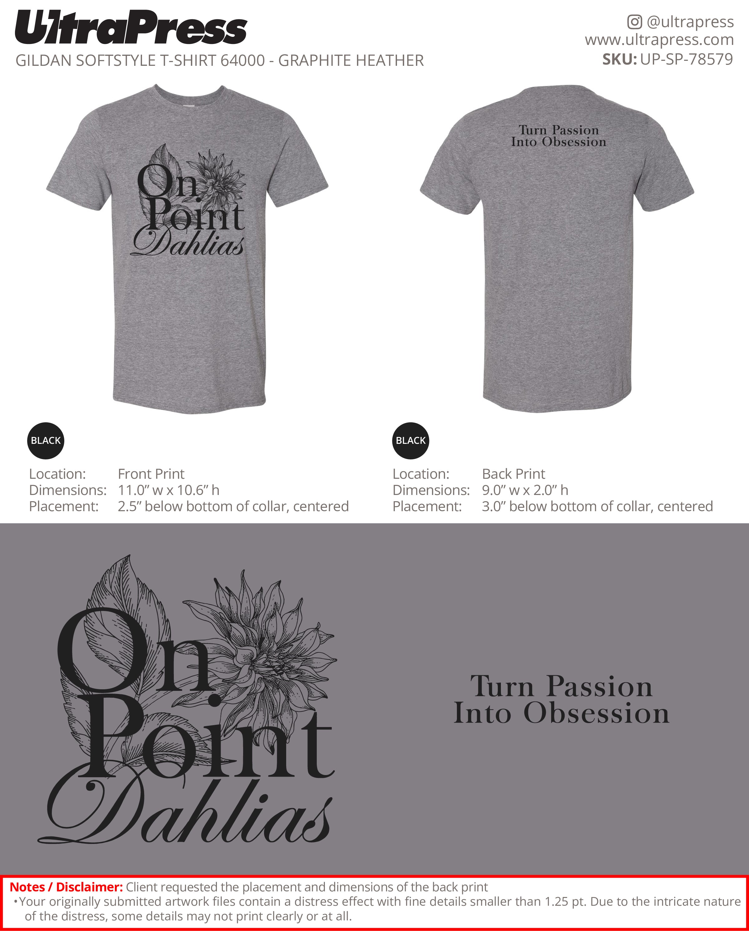 UP-SP-78579 OnPointDahlias Logo 100 Min Qty (Bulk)