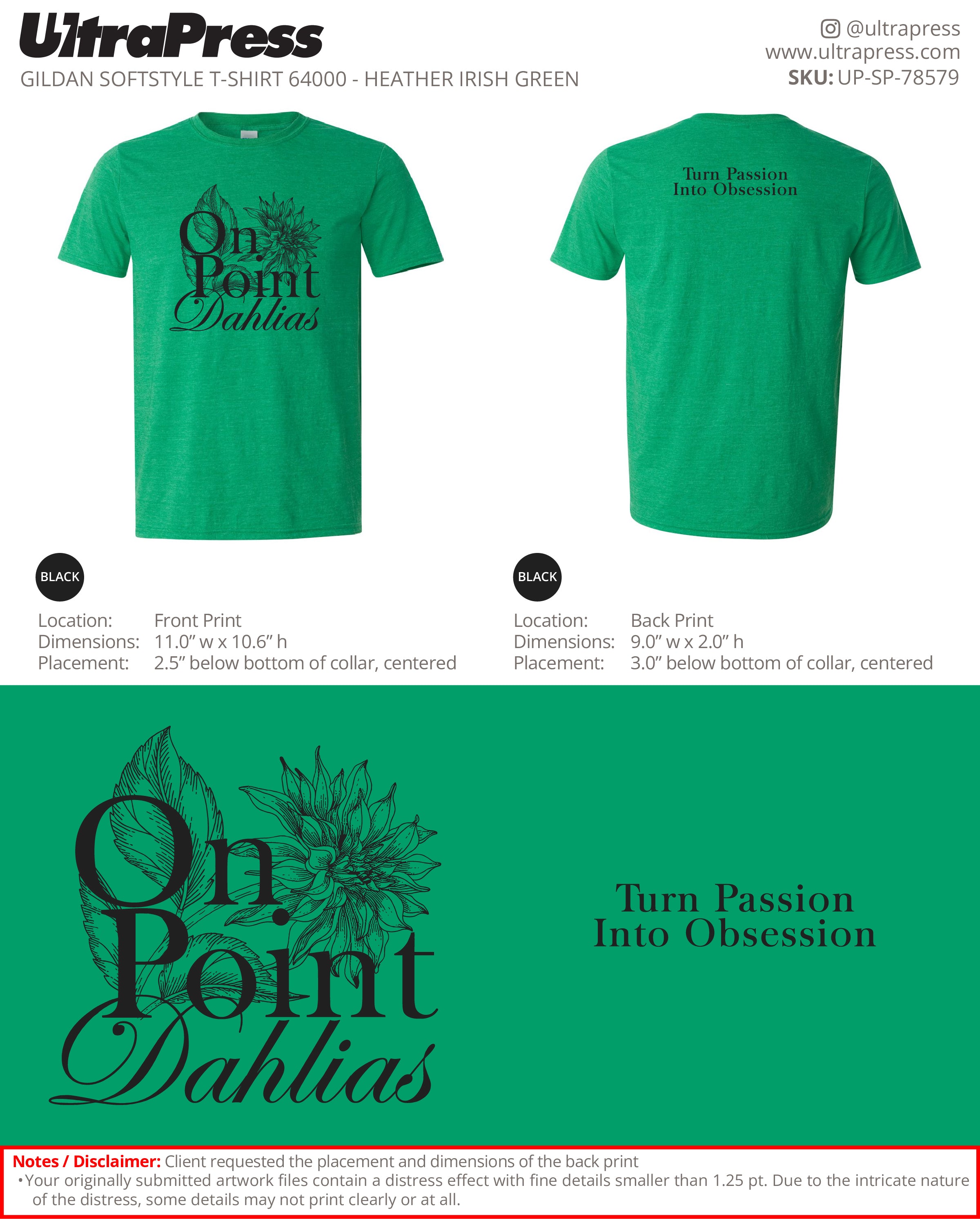 UP-SP-78579 OnPointDahlias Logo 100 Min Qty (Bulk)