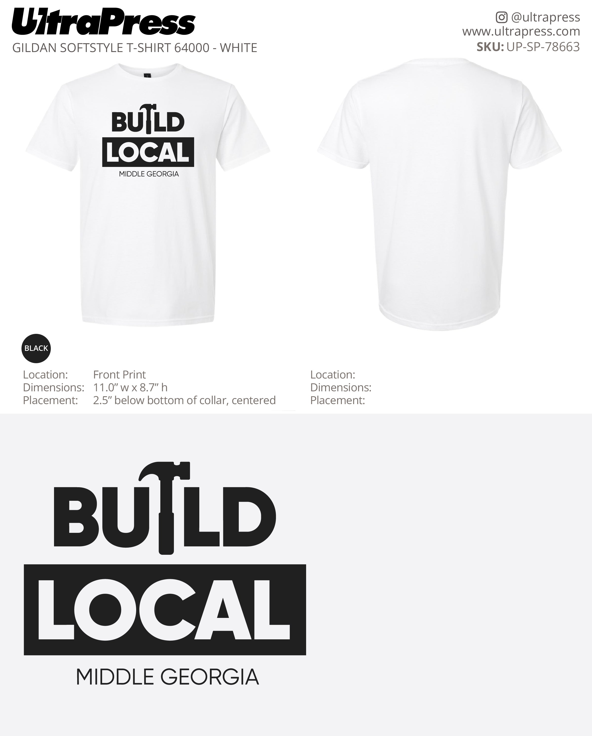 UP-SP-78663 Order White Shirt - Tonya Bell 100 Min Qty (Bulk)