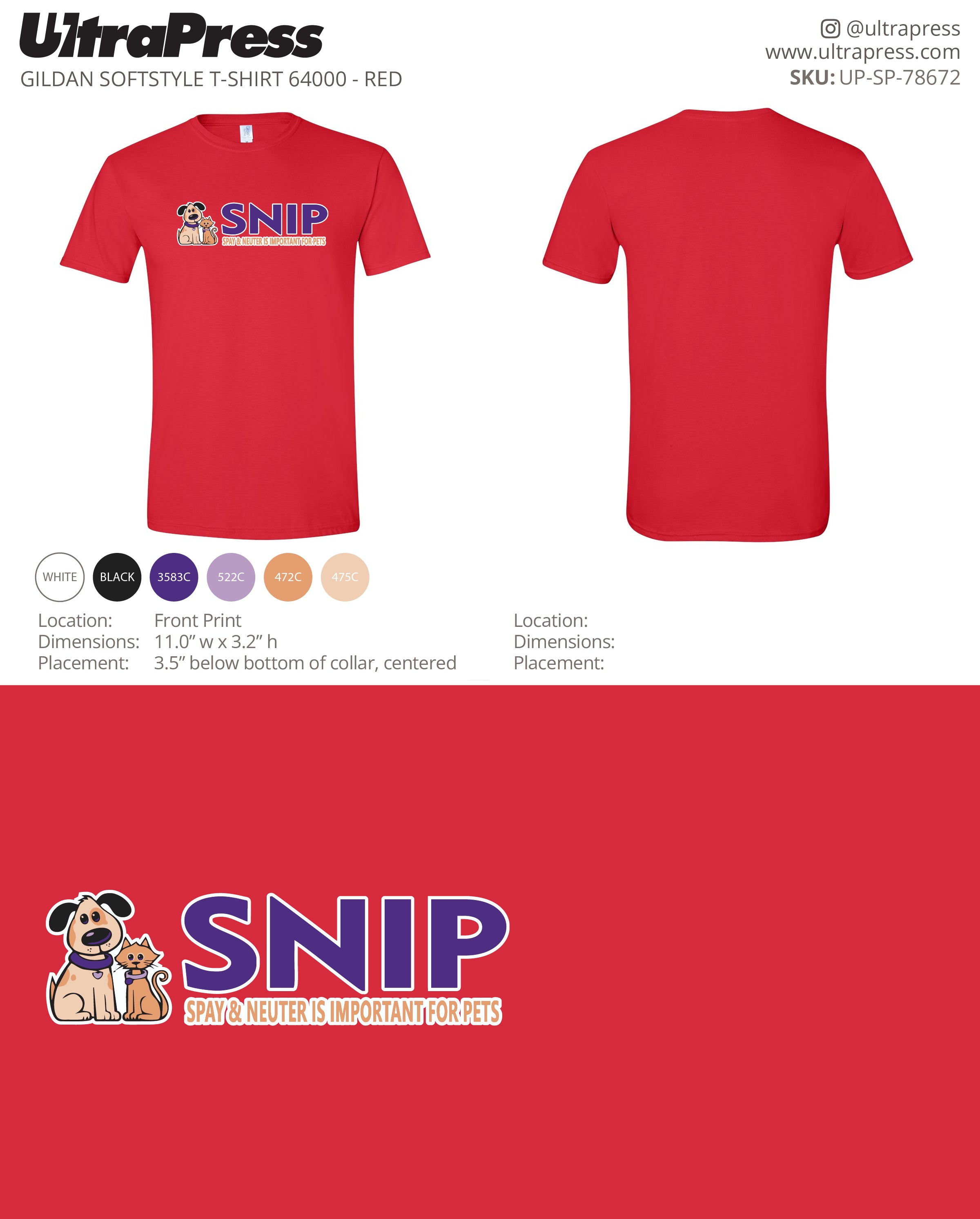 UP-SP-78672 SNIP - Spay and Neuter is Important for Pets - george mcclellan 50 Min Qty (Bulk)