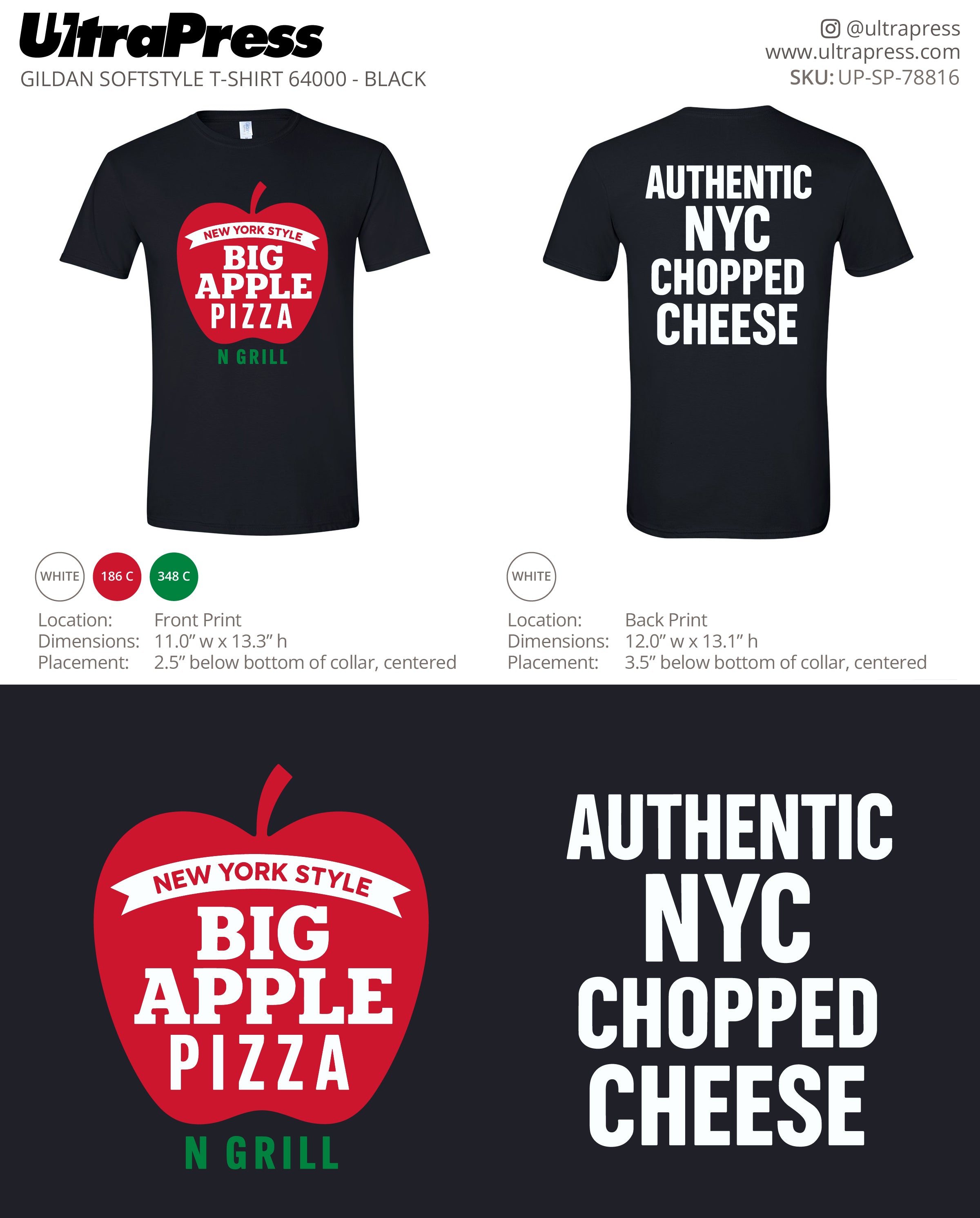 UP-SP-78816 Big Apple Pizza - Fouad Hadwan 100 Pieces Package (Bulk)