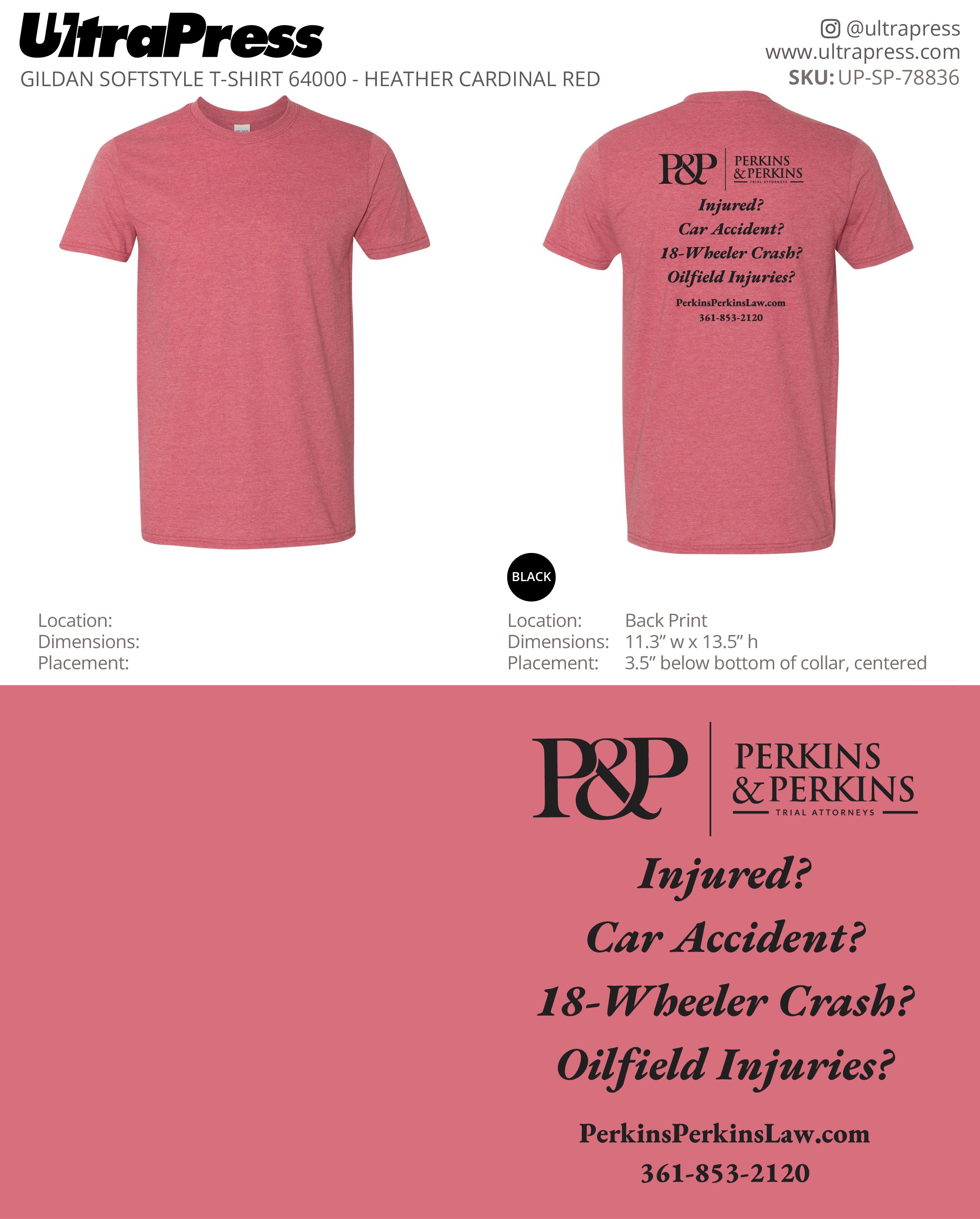 UP-SP-78836 Perkins & Perkins - Jared Perkins 100 Min Qty (Bulk)
