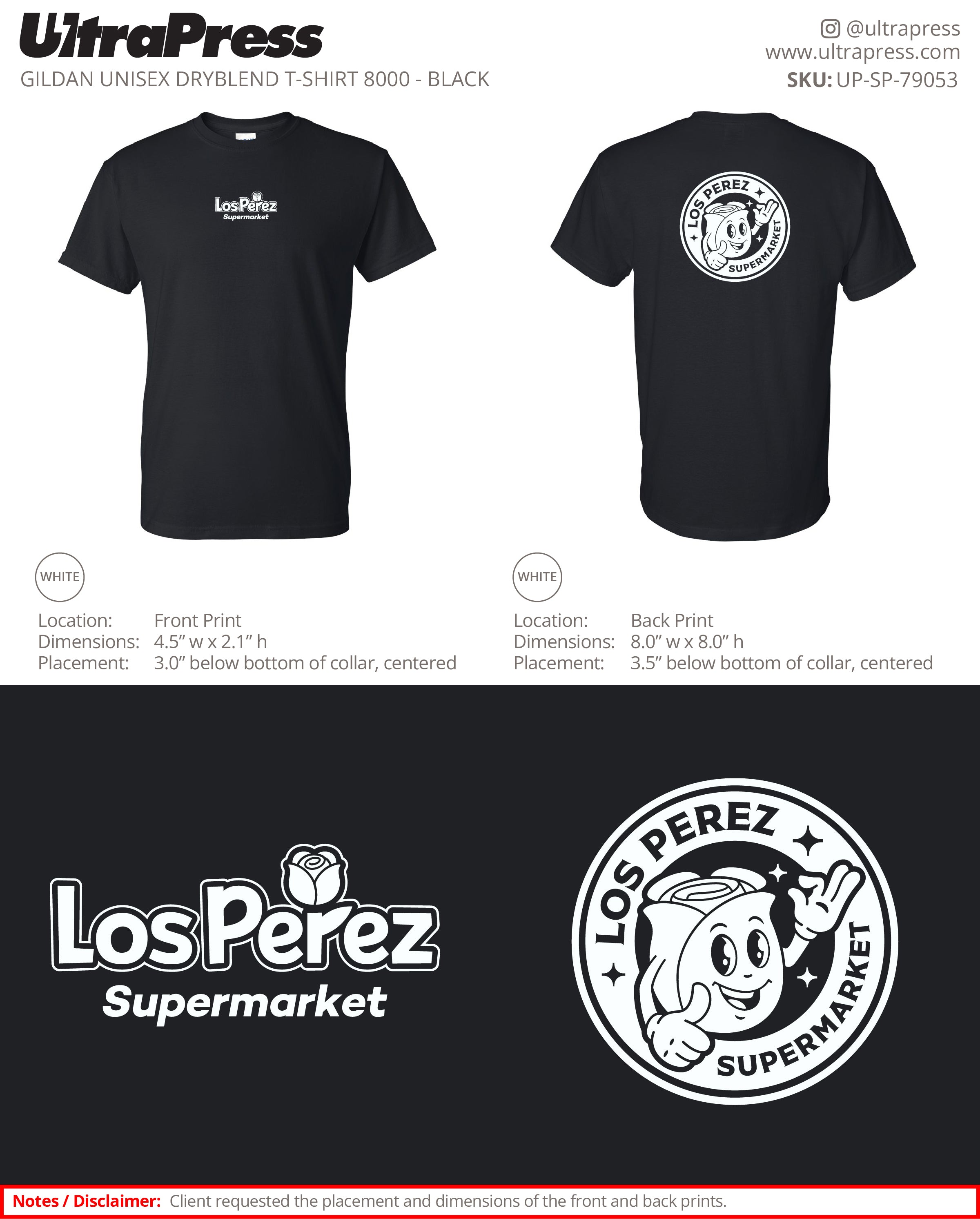 UP-SP-79053 Los Perez Supermarket - Armando Carrillo 100 Min Qty (Bulk)