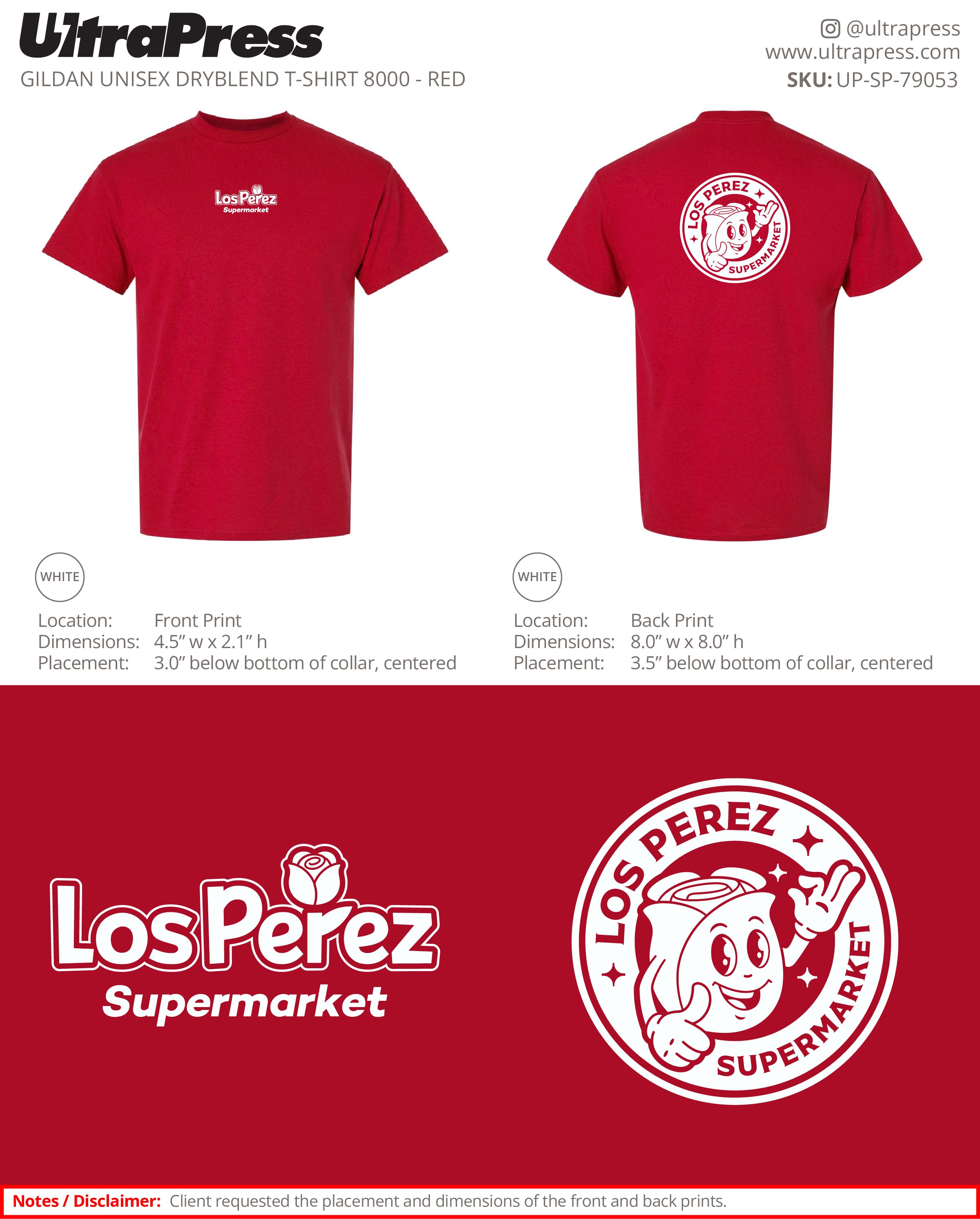 UP-SP-79053 Los Perez Supermarket - Armando Carrillo 100 Min Qty (Bulk)