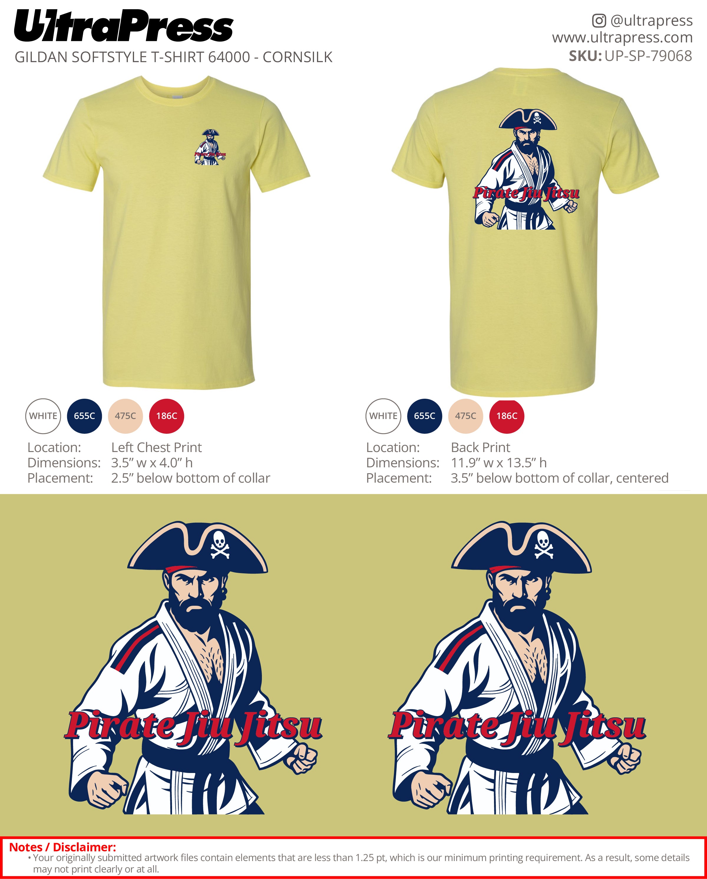 UP-SP-79068 Pirate Jiu Jitsu - Dusty Mason 100 Min Qty (Bulk)