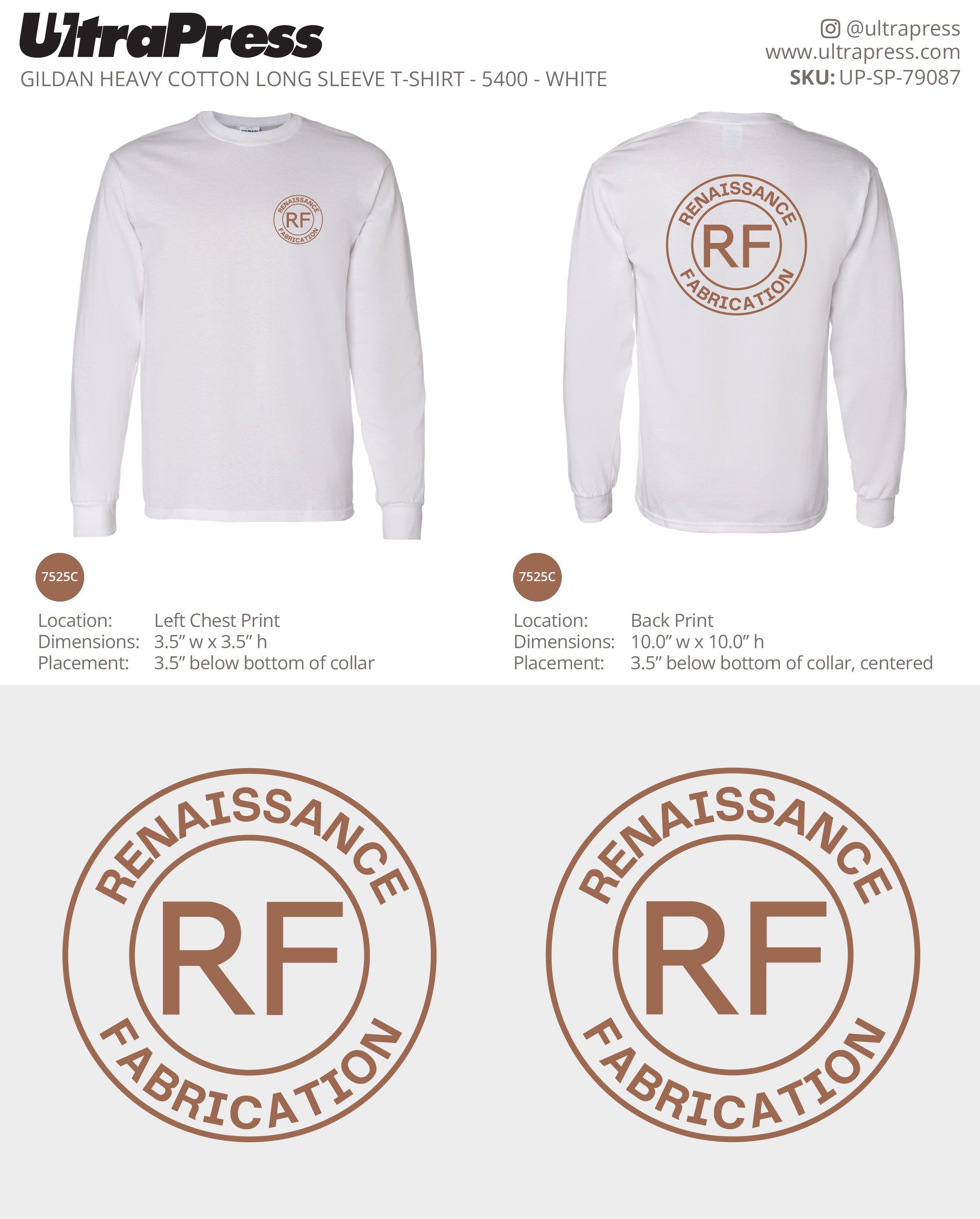 UP-SP-79087 Renaissance Fabrication - Robyn Bates 50 Min Qty (Bulk)