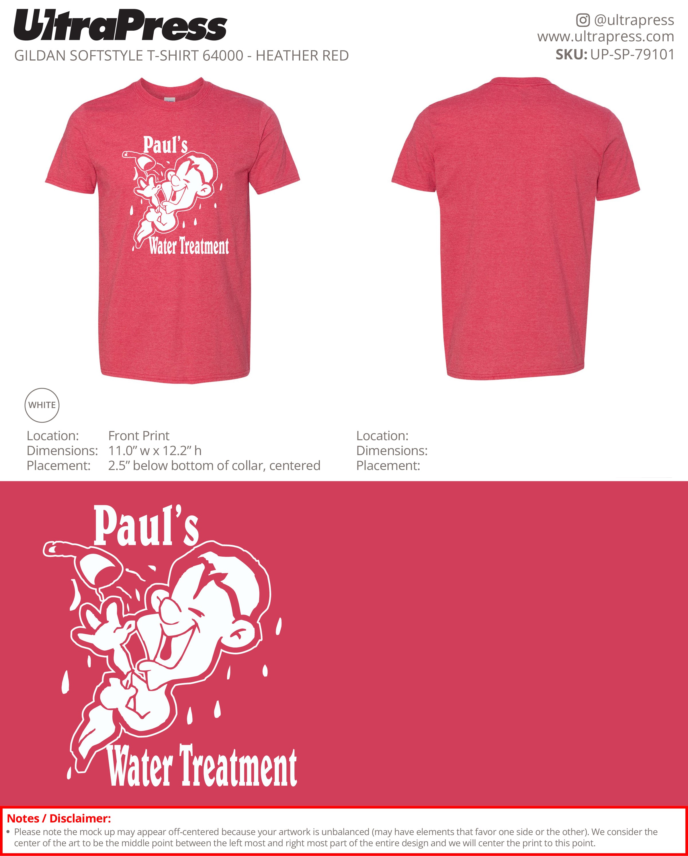 UP-SP-79101 Paul's Water Treatment - Paul Eaton 100 Min Qty (Bulk)