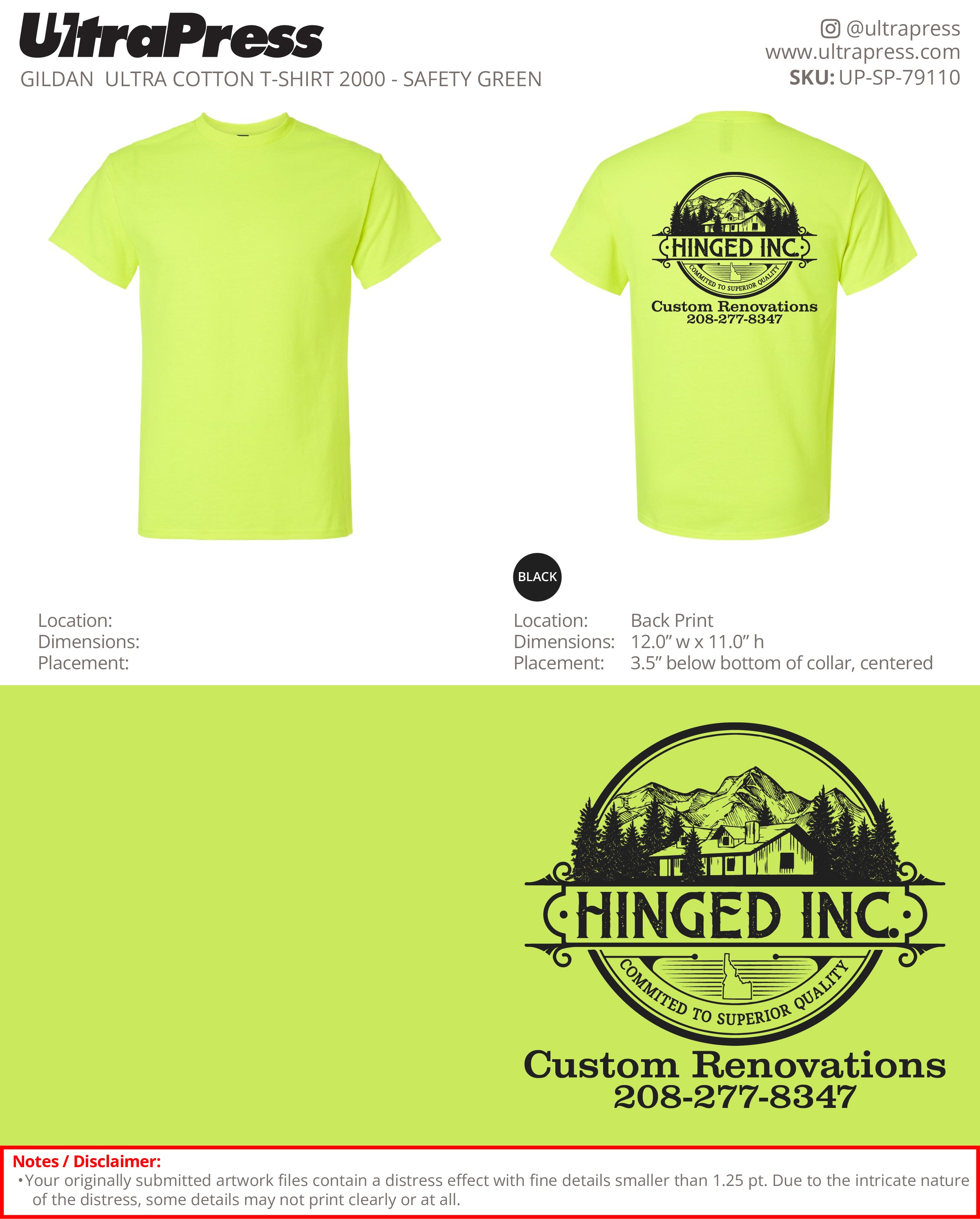 UP-SP-79110 Hinged Inc - Jay Elgan 100 Min Qty (Bulk)