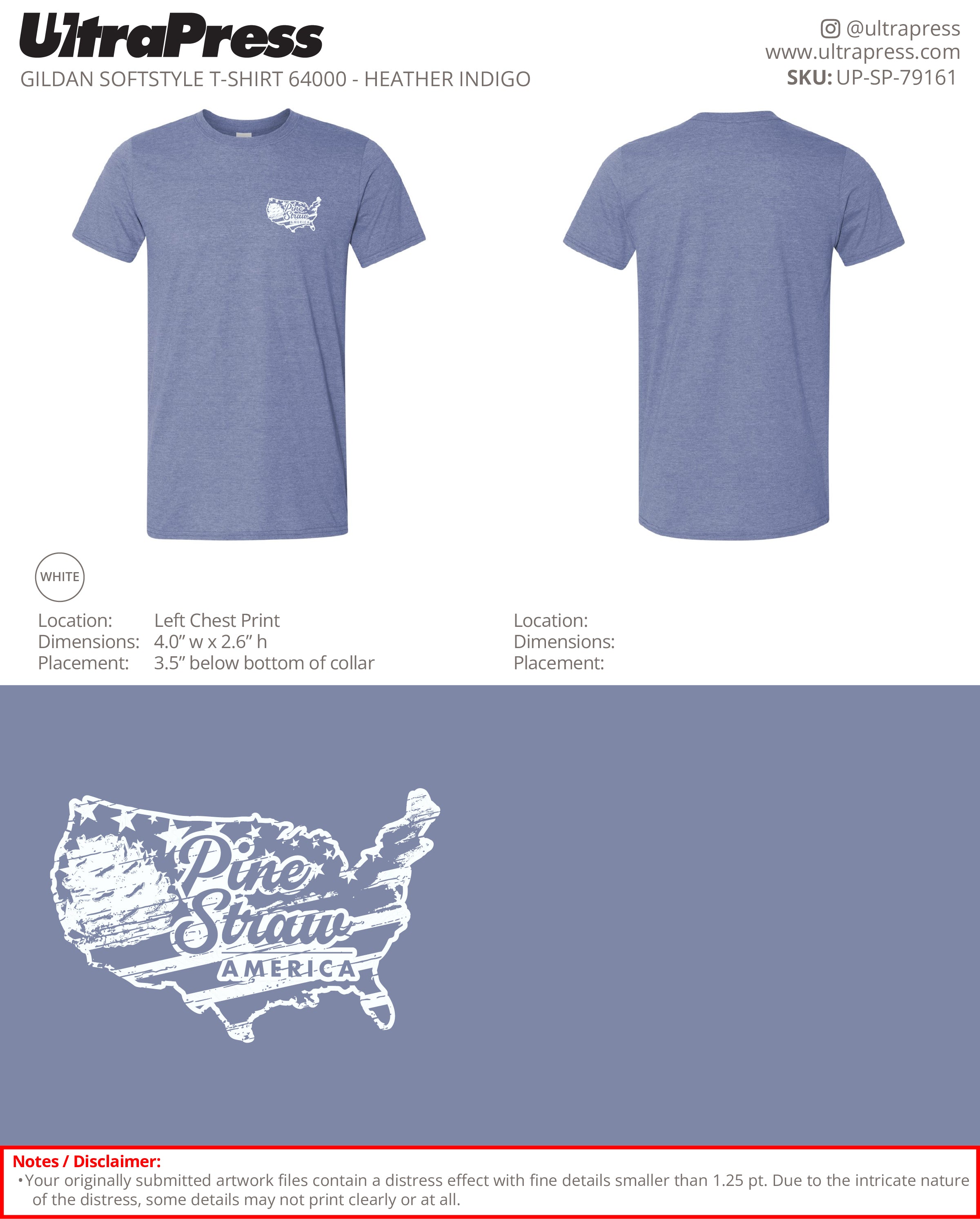 UP-SP-79161 Pine Straw America - Rustin Shelton 100 Min Qty (Bulk)