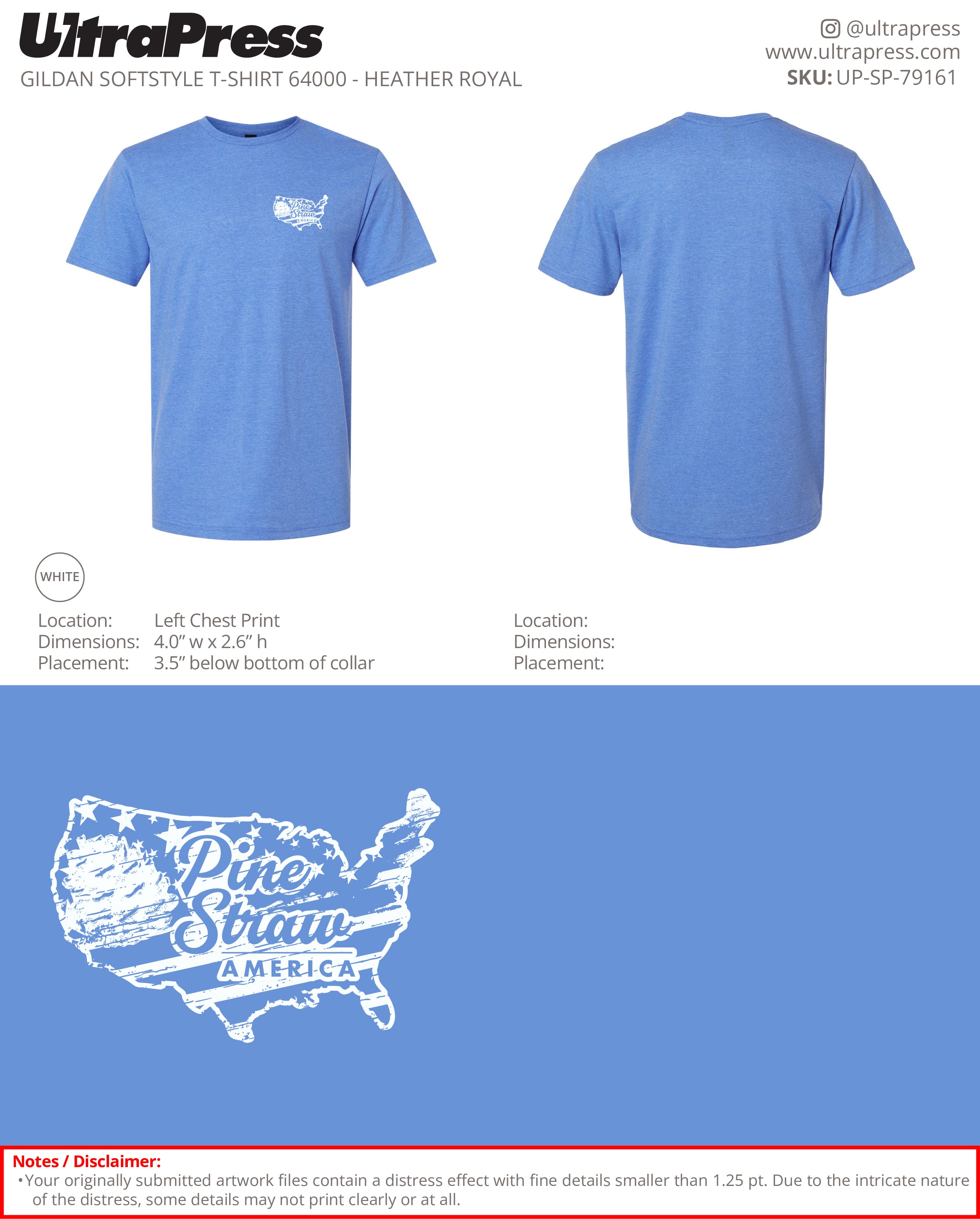 UP-SP-79161 Pine Straw America - Rustin Shelton 100 Min Qty (Bulk)