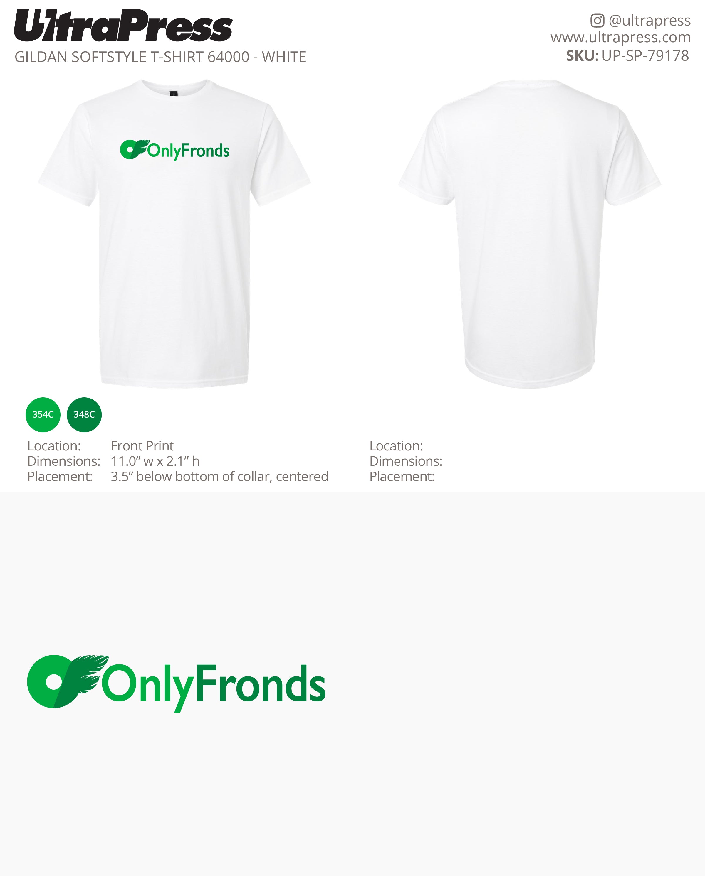 UP-SP-79178 Only Fronds with icon - Carlos Guerra 100 Min Qty (Bulk)