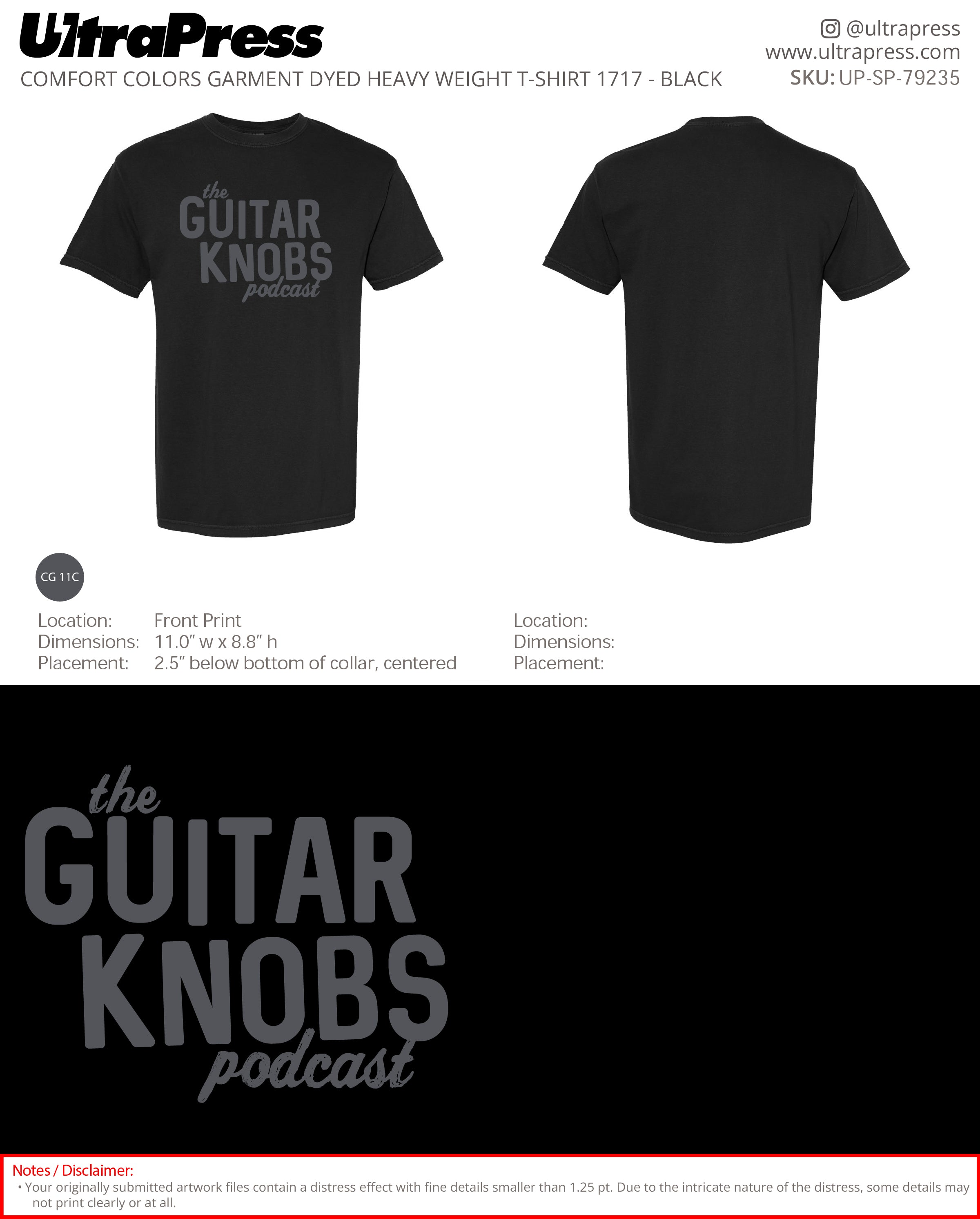 UP-SP-79235 Guitar Knobs Podcast - Todd Novak - 24 Pieces Min Qty (Bulk)