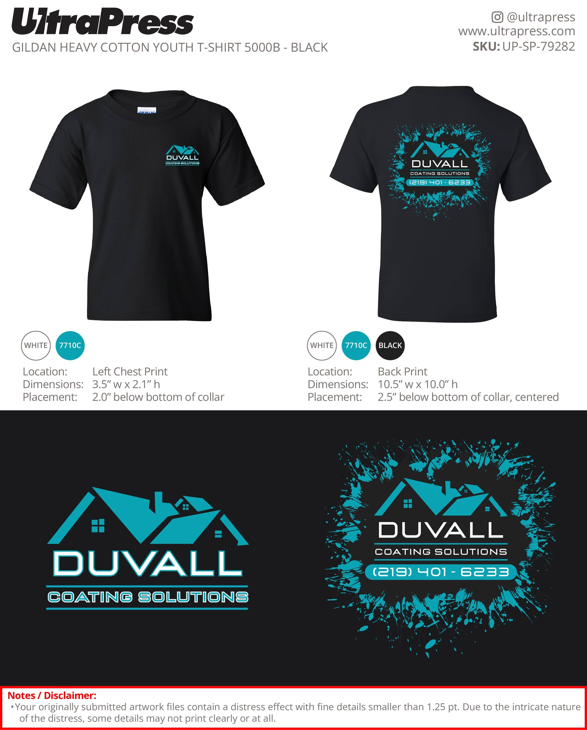 UP-SP-79282 DUVALL Coating Solutions - Logan Duvall 100 Min Qty (Bulk)