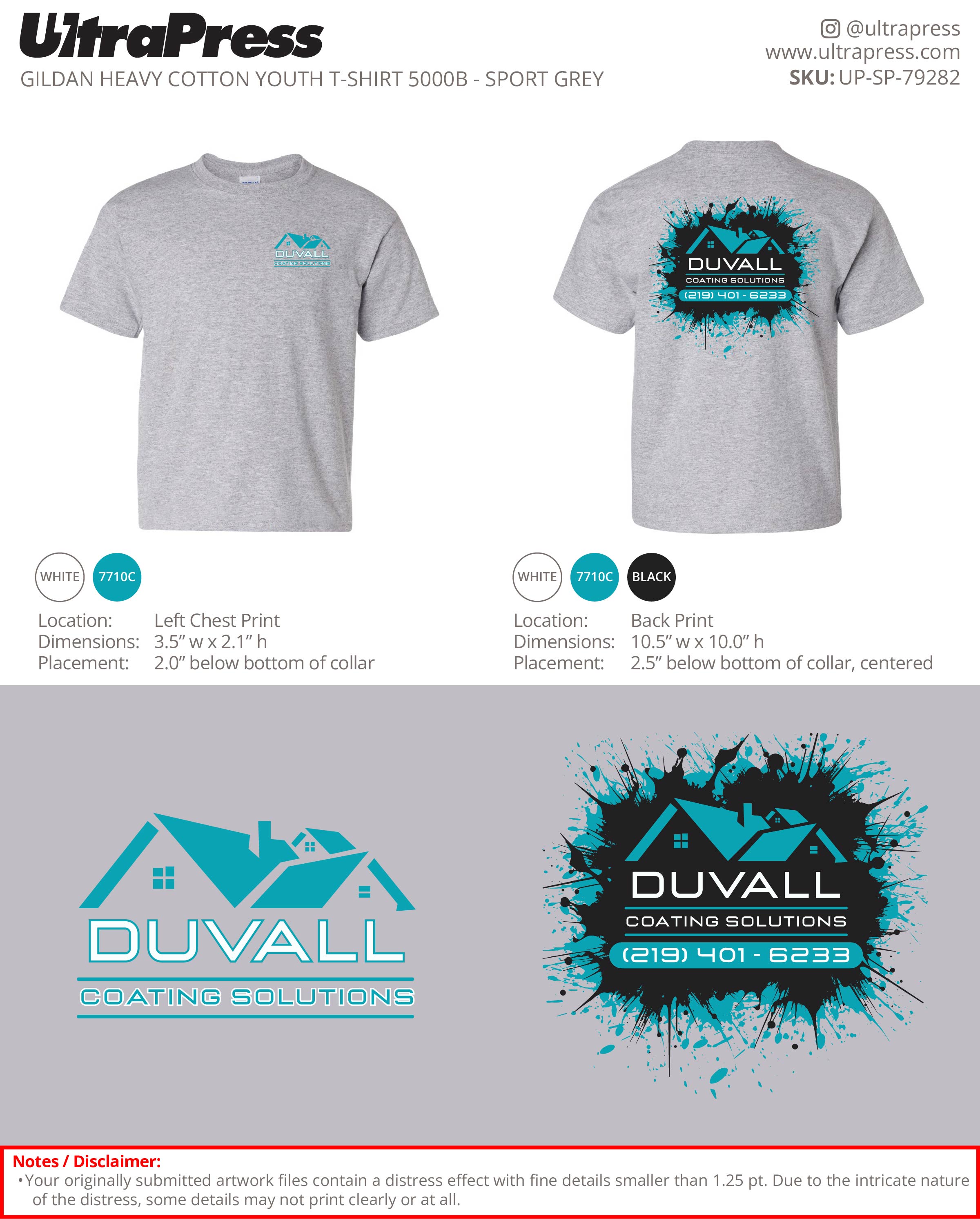 UP-SP-79282 DUVALL Coating Solutions - Logan Duvall 100 Min Qty (Bulk)