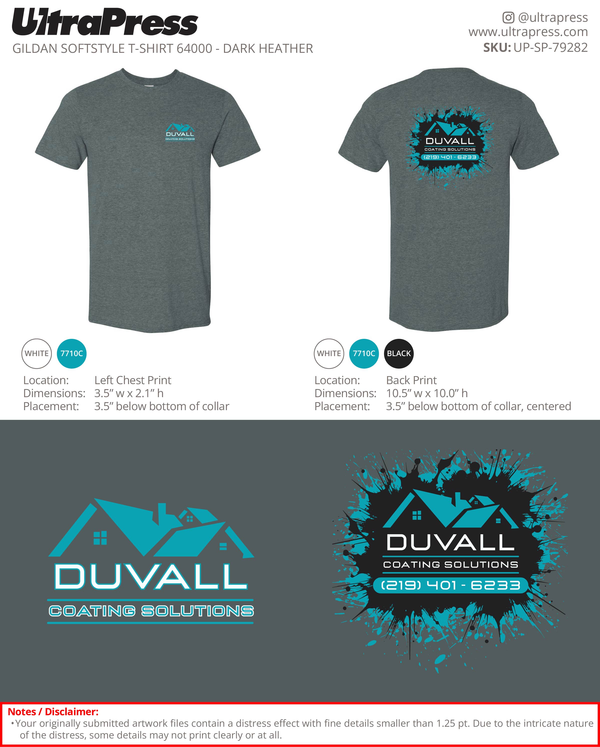 UP-SP-79282 DUVALL Coating Solutions - Logan Duvall 100 Min Qty (Bulk)