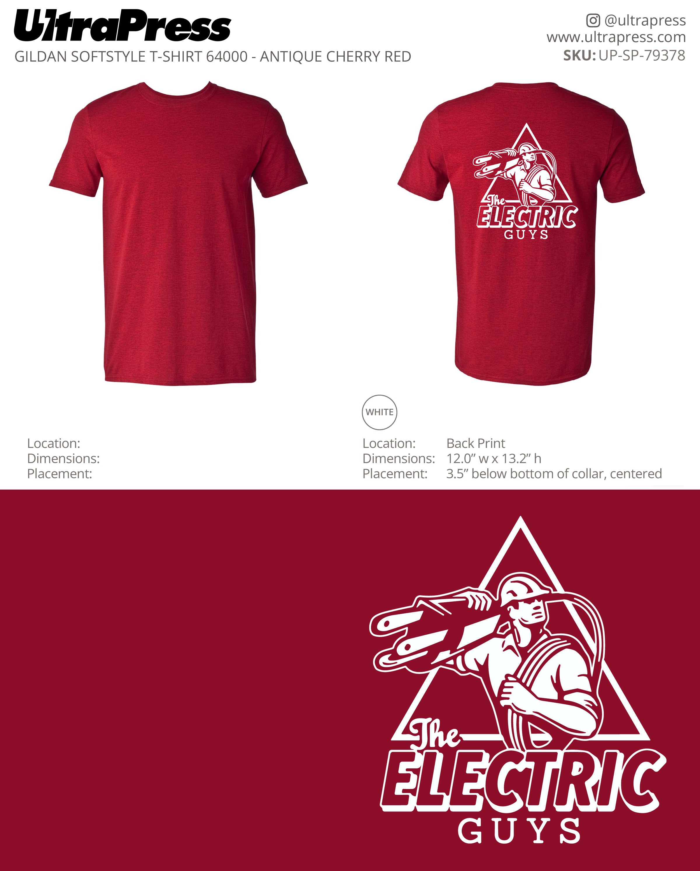 UP-SP-79378 The Electric Guys Shirts - Jami Carley 100 Min Qty (Bulk)