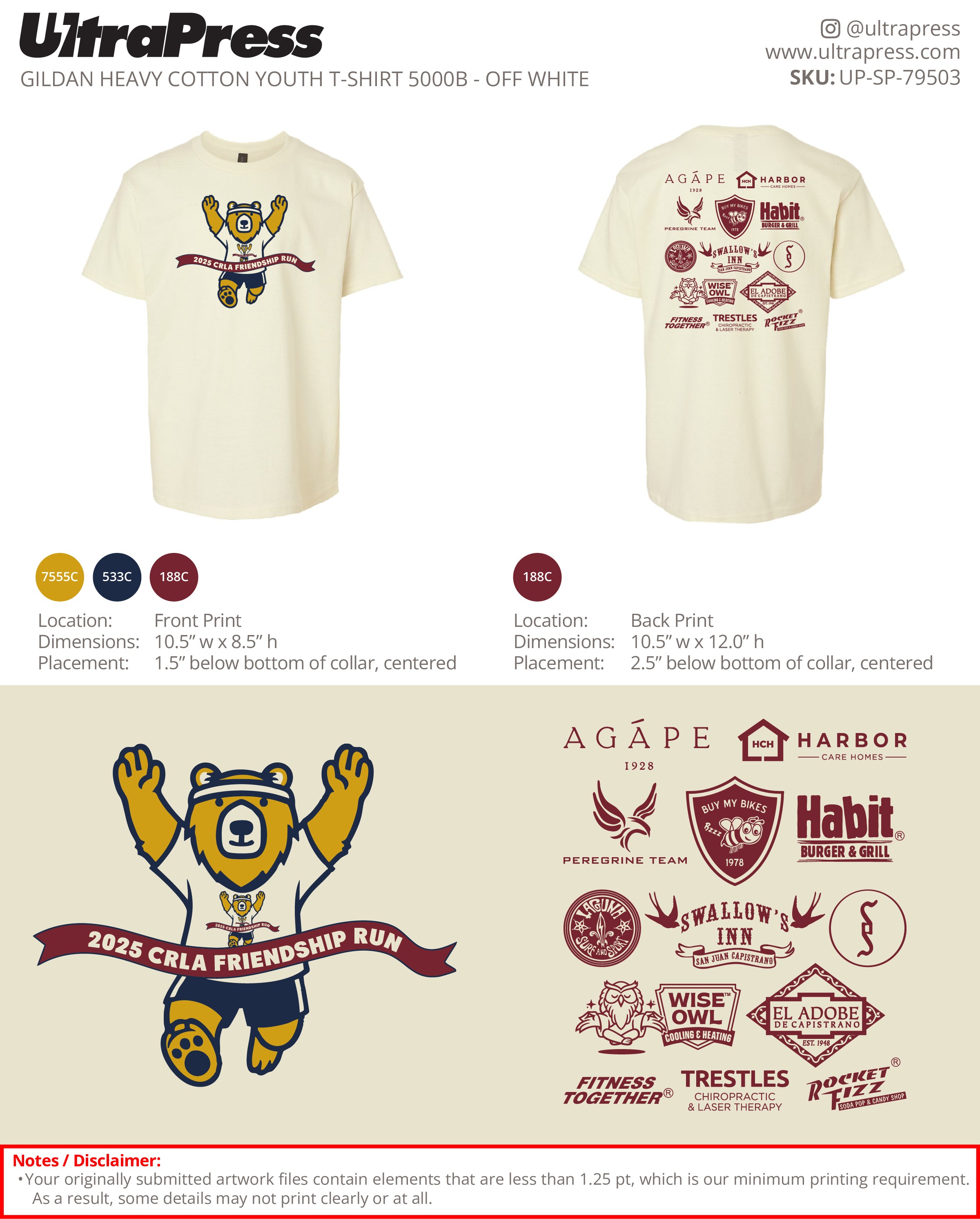 UP-SP-79503 CRLA Friendship Run - Shandi Elise Barney 100 Min Qty (Bulk)