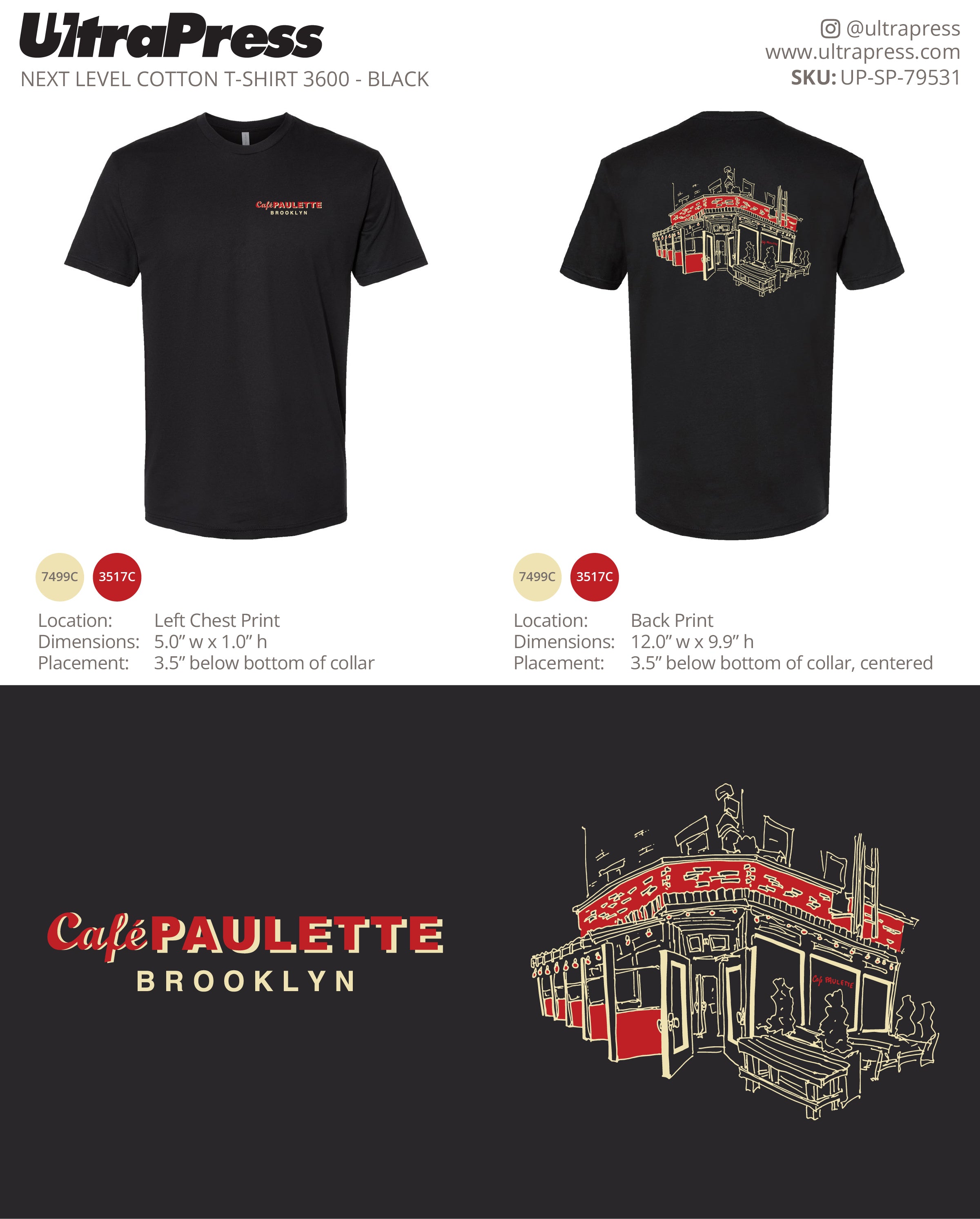 UP-SP-79531 Cafe Paulette Brooklyn - Lionel 100 Min Qty (Bulk)