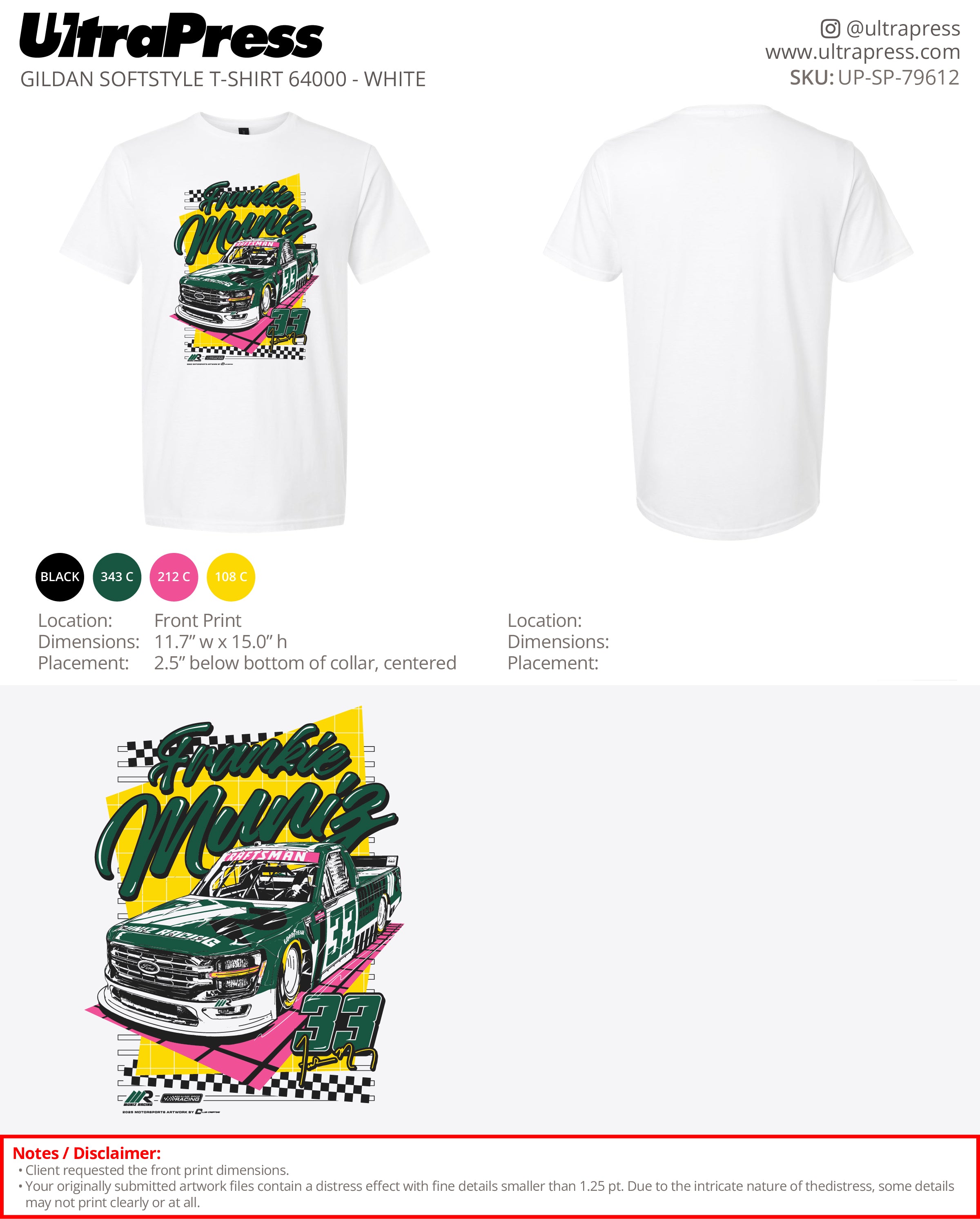 UP-SP-79612 Frankie Muniz - Francisco Muniz 100 Min Qty (Bulk)