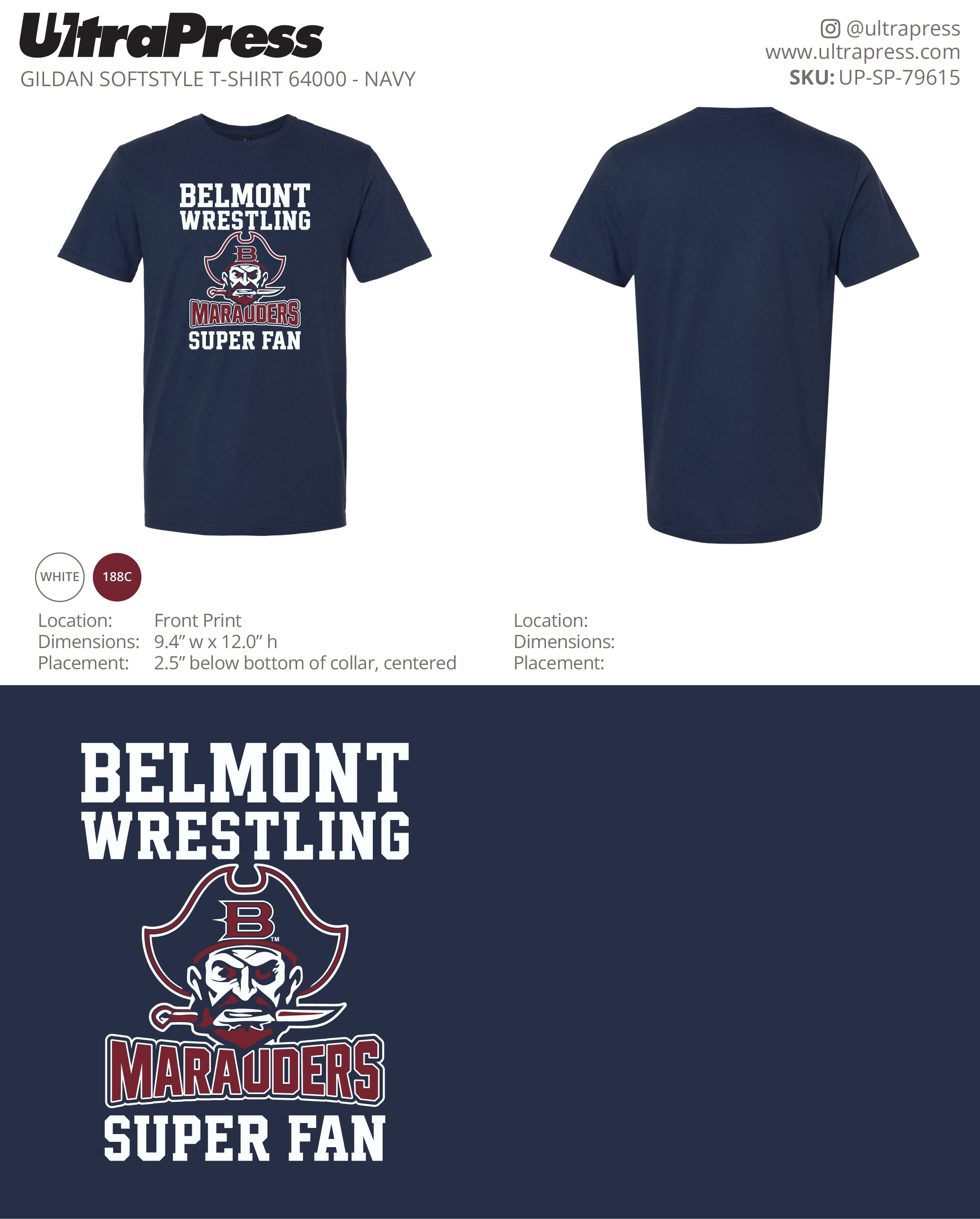 UP-SP-79615 Belmont Wrestling - Christopher Babcock 100 Min Qty (Bulk)