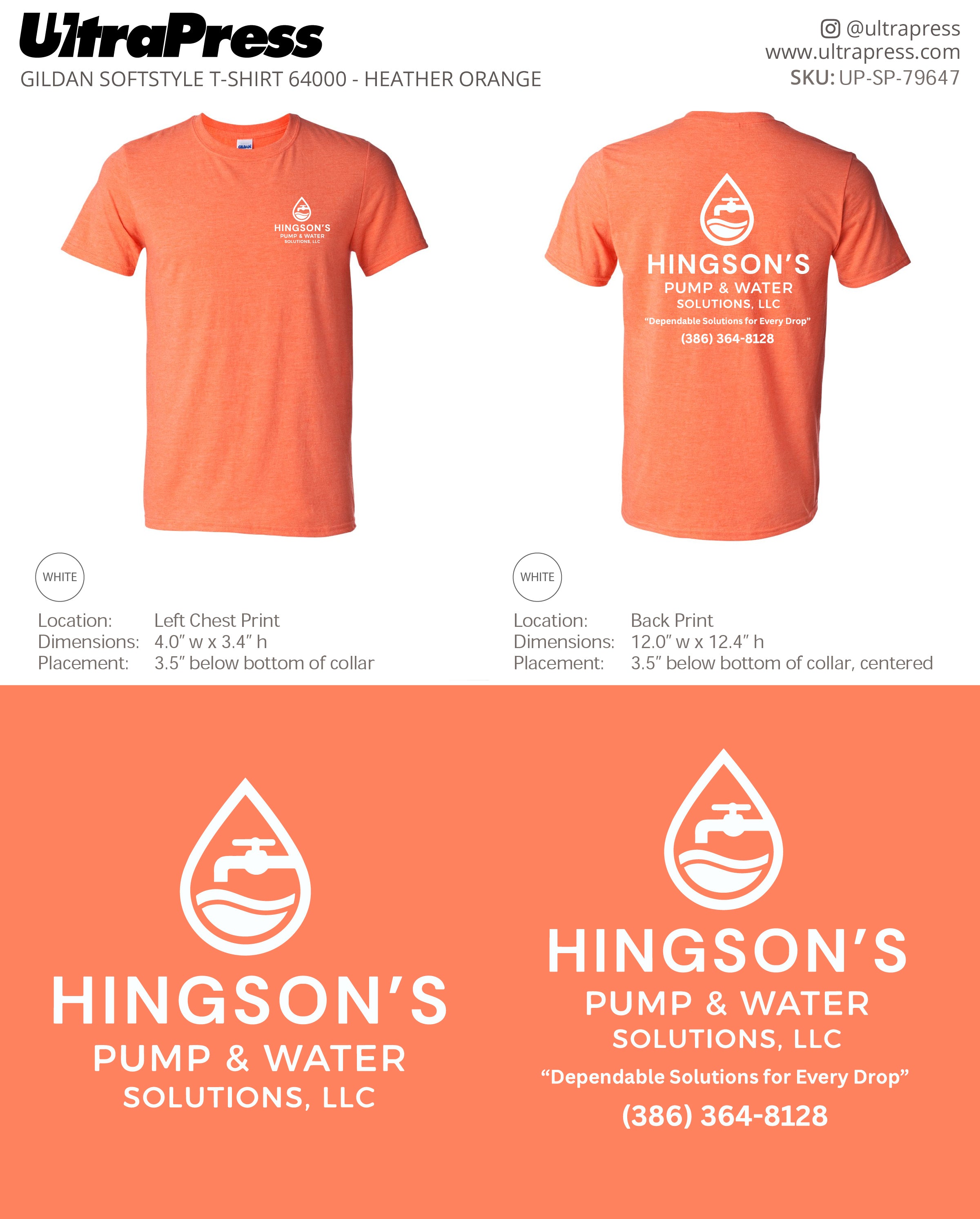 UP-SP-79647 Hingson's Pump & Water - Kevin Hingson 100 Min Qty (Bulk)