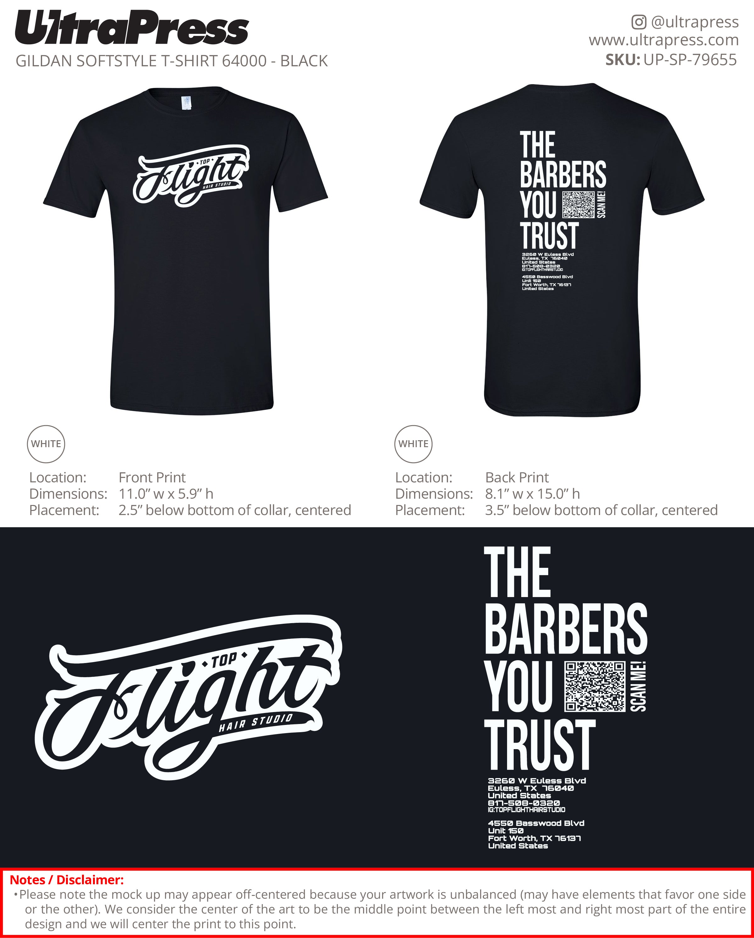 UP-SP-79655 The Barbers You Trust QR - Alex Diaz 100 Min Qty (Bulk)