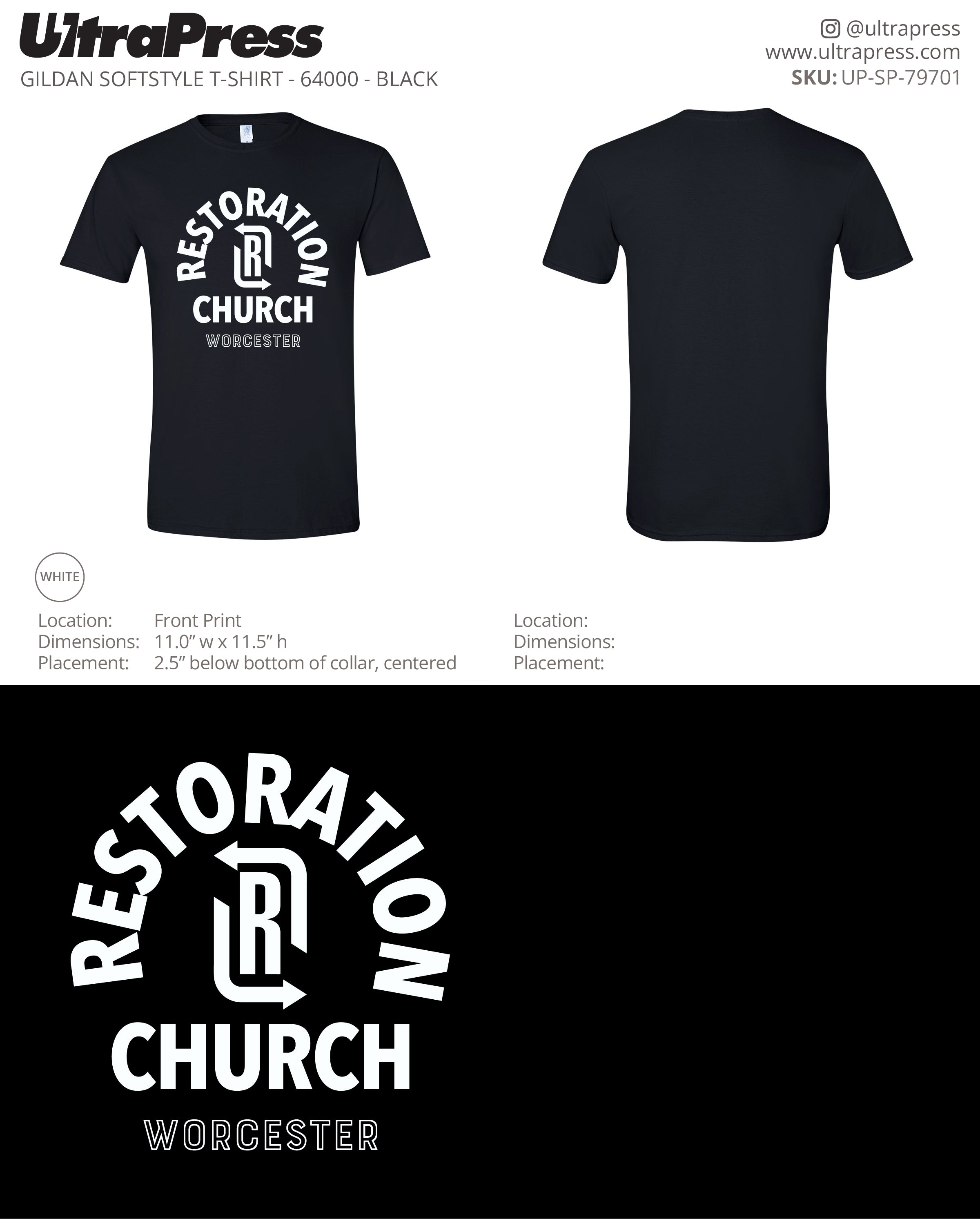 UP-SP-79701 Restoration Church Worcester - Jonathan Robidas 100 Min Qty (Bulk)