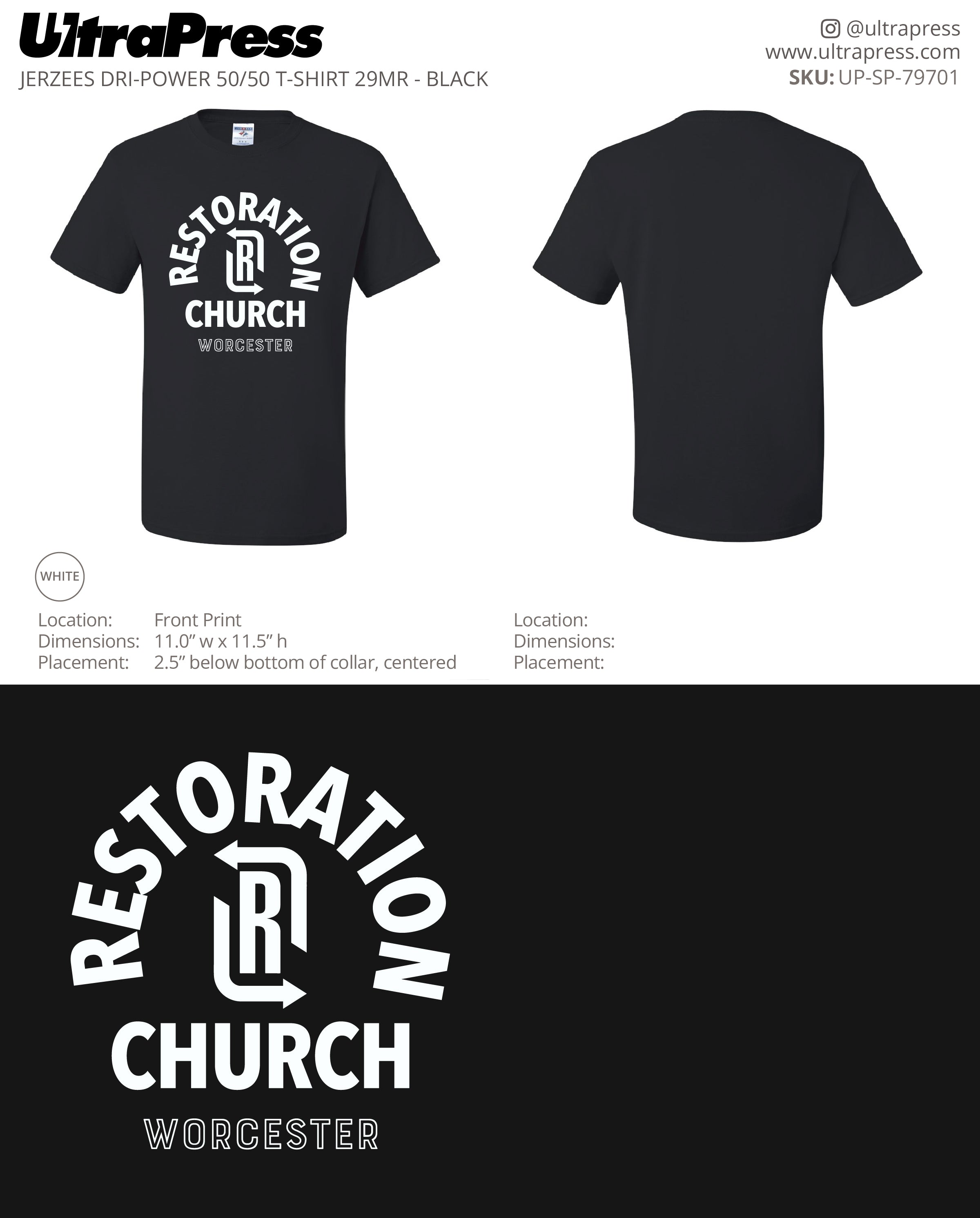 UP-SP-79701 Restoration Church Worcester - Jonathan Robidas - 100 Min Qty - Package Deal (Bulk)