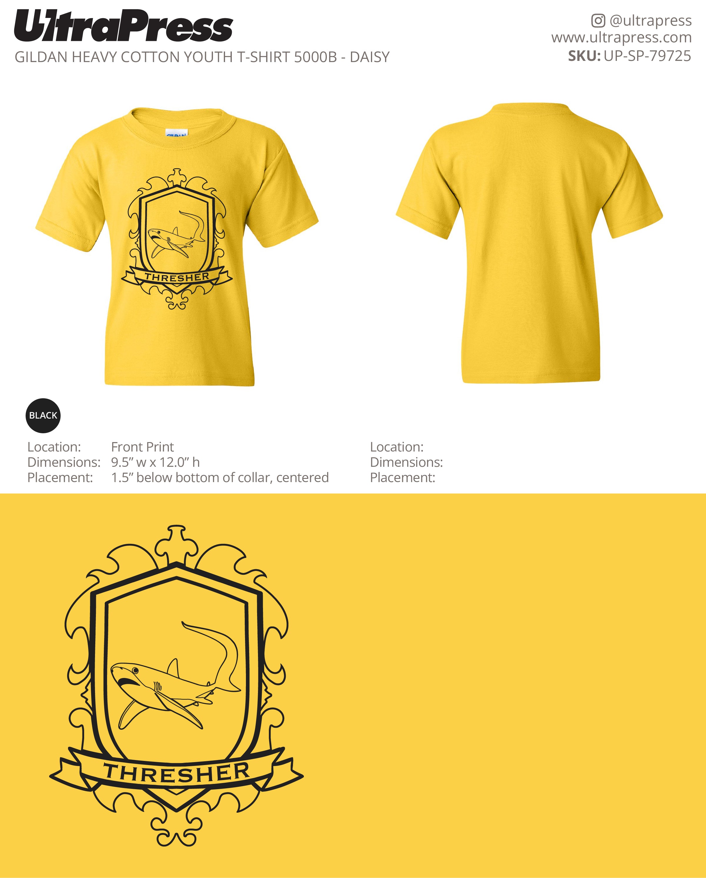 UP-SP-79725 Thresher Yellow - Cathy Ciolino 100 Min Qty (Bulk)