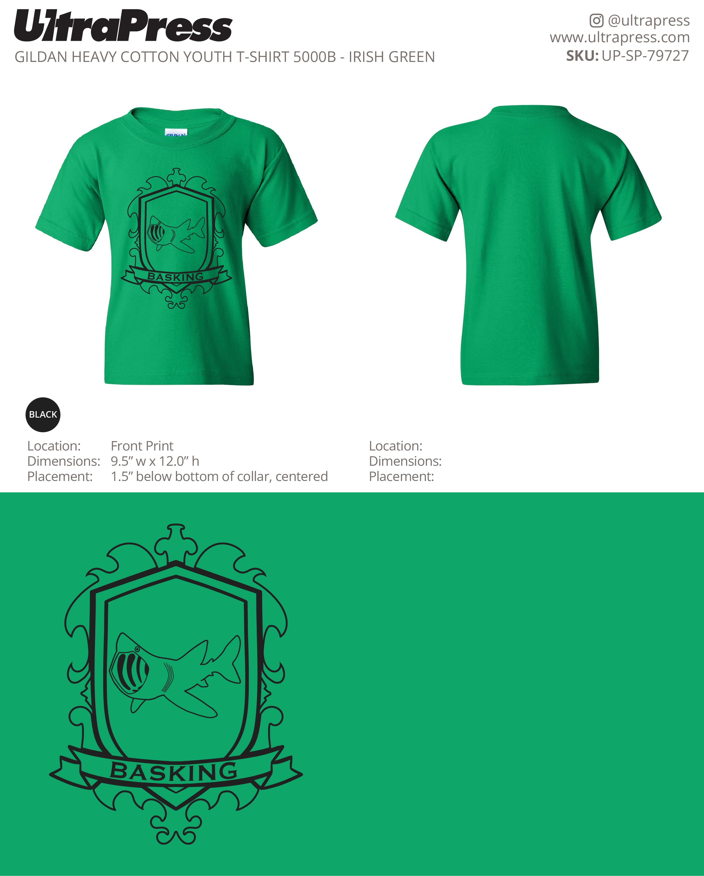 UP-SP-79727 Basking Green - Cathy Ciolino 100 Min Qty (Bulk)