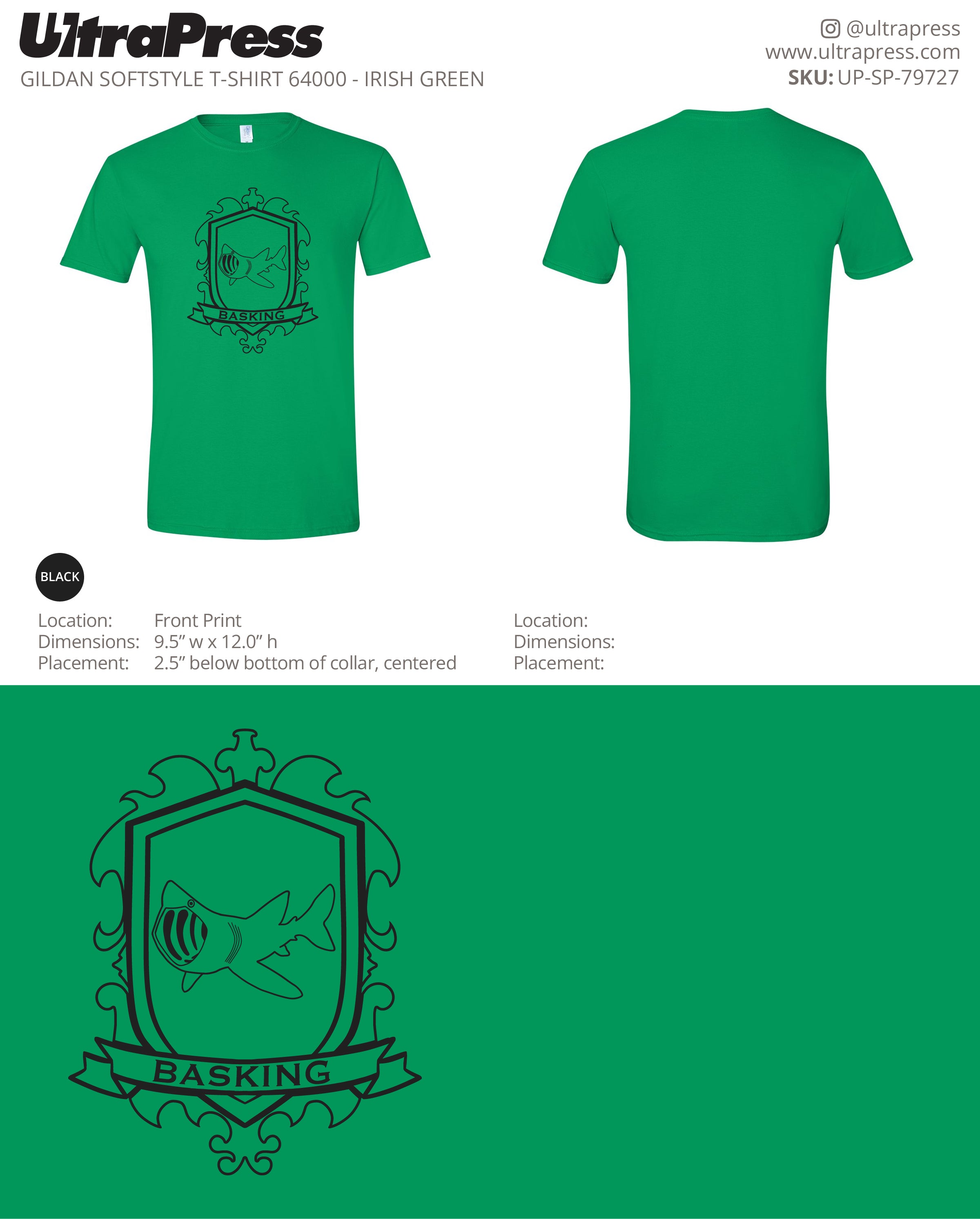 UP-SP-79727 Basking Green - Cathy Ciolino 100 Min Qty (Bulk)