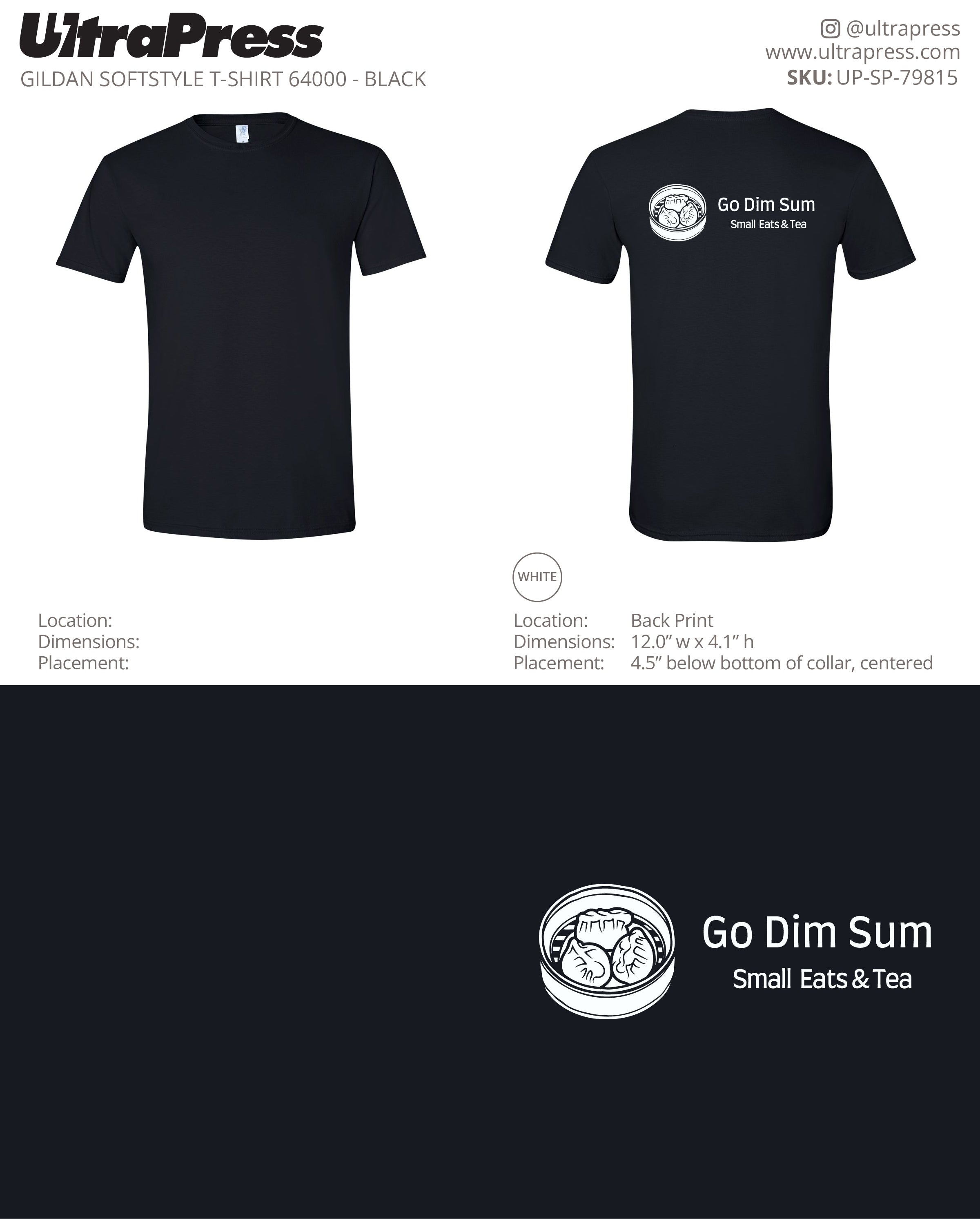 UP-SP-79815 Go Dim Sum BACK PRINT - 100 Min Qty (Bulk)