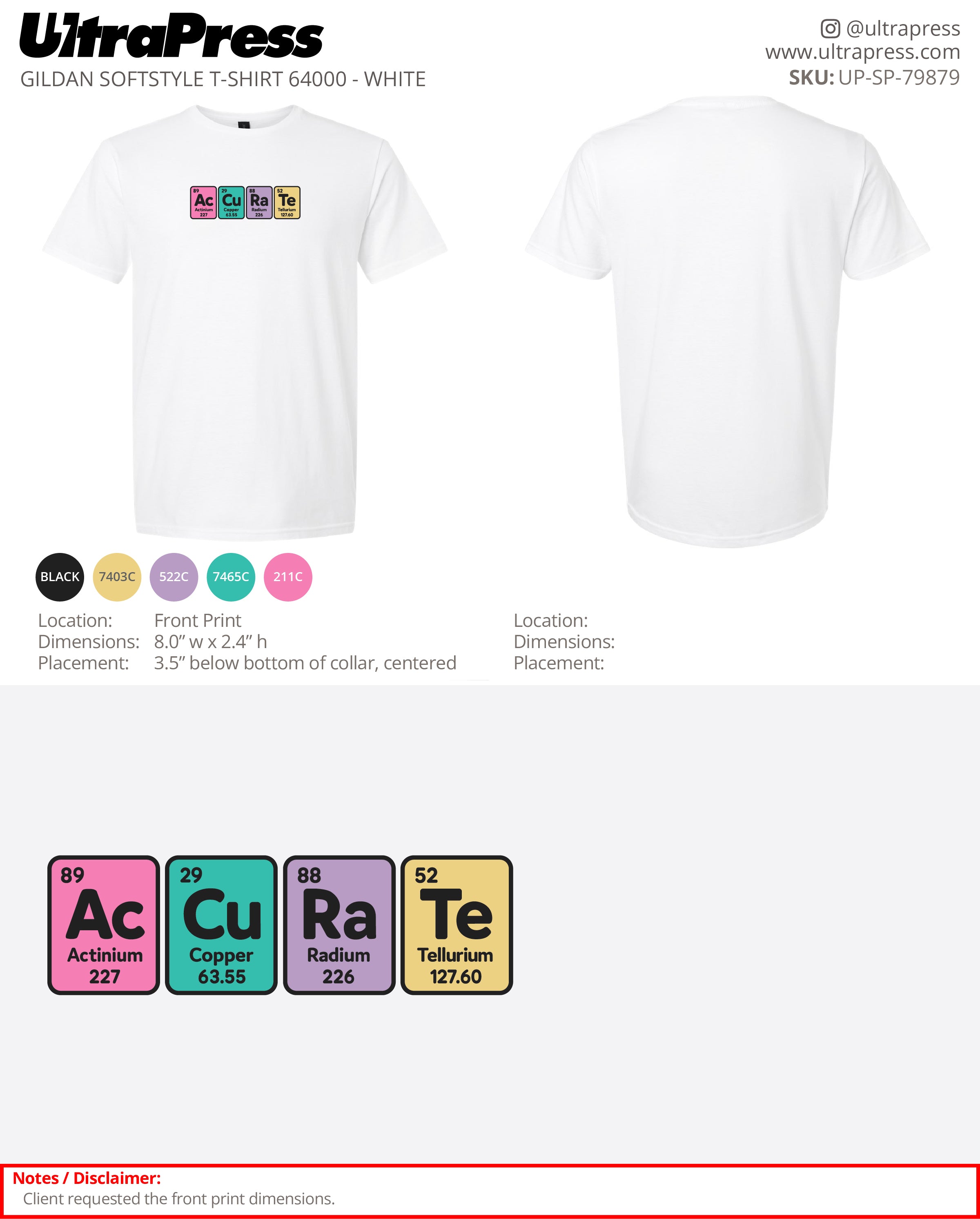 UP-SP-79879 ACCURATE - Danny Tsang 100 Min Qty (Bulk)