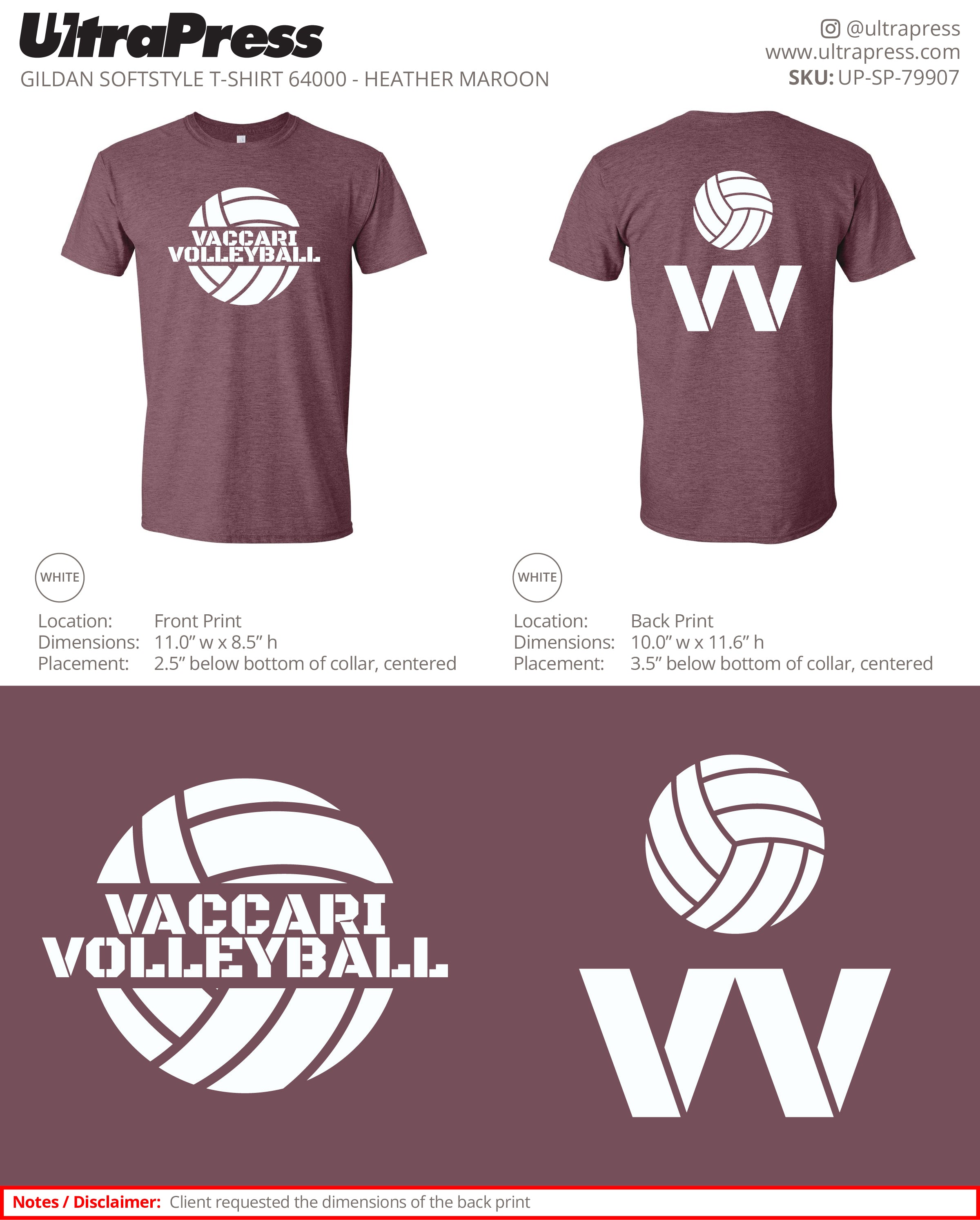 UP-SP-79907 Vacarri Volleyball - Adam Vacarri 100 Min Qty (Bulk)