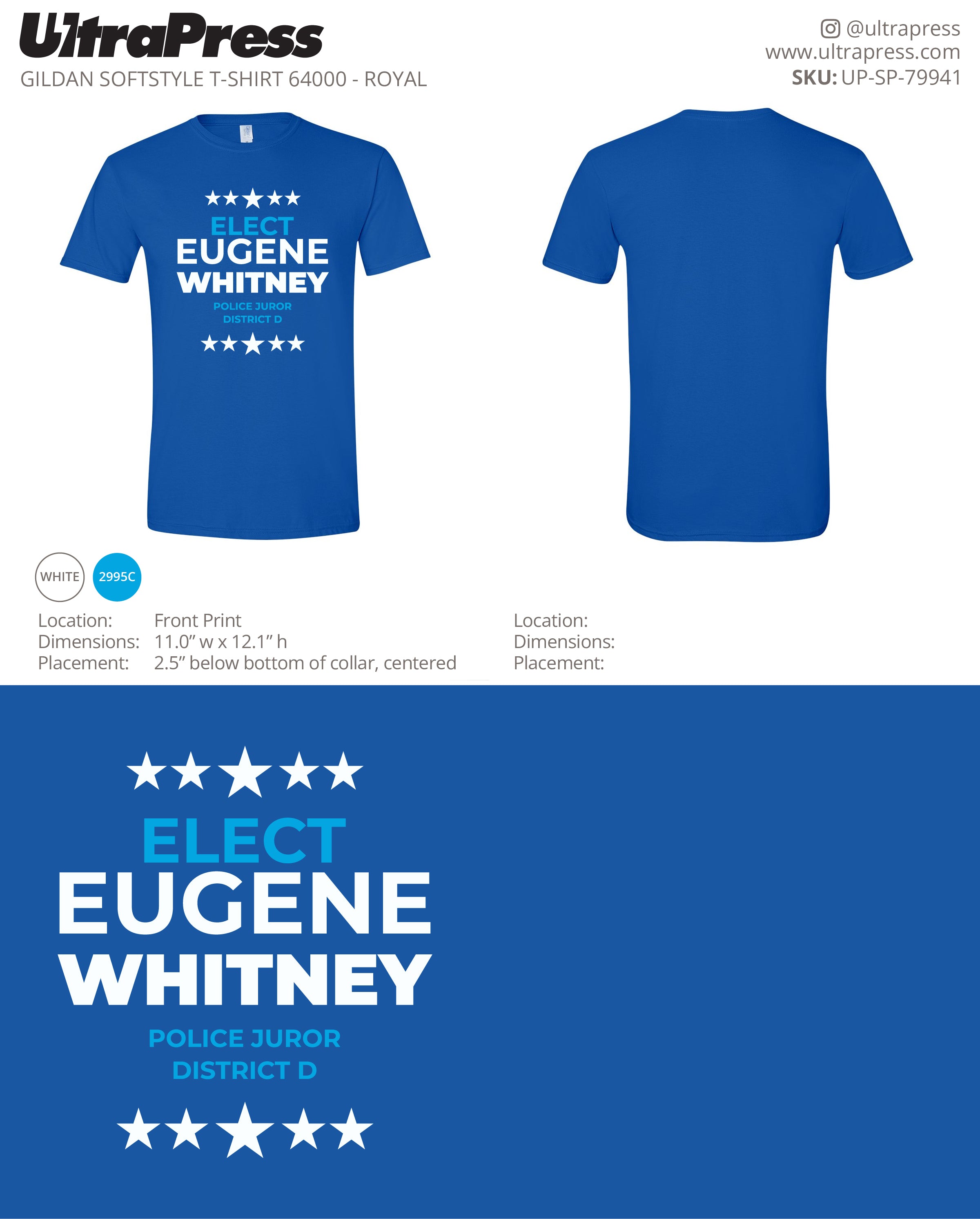 UP-SP-79941 Elect Eugene Whitney - Raja abas 100 Min Qty (Bulk)