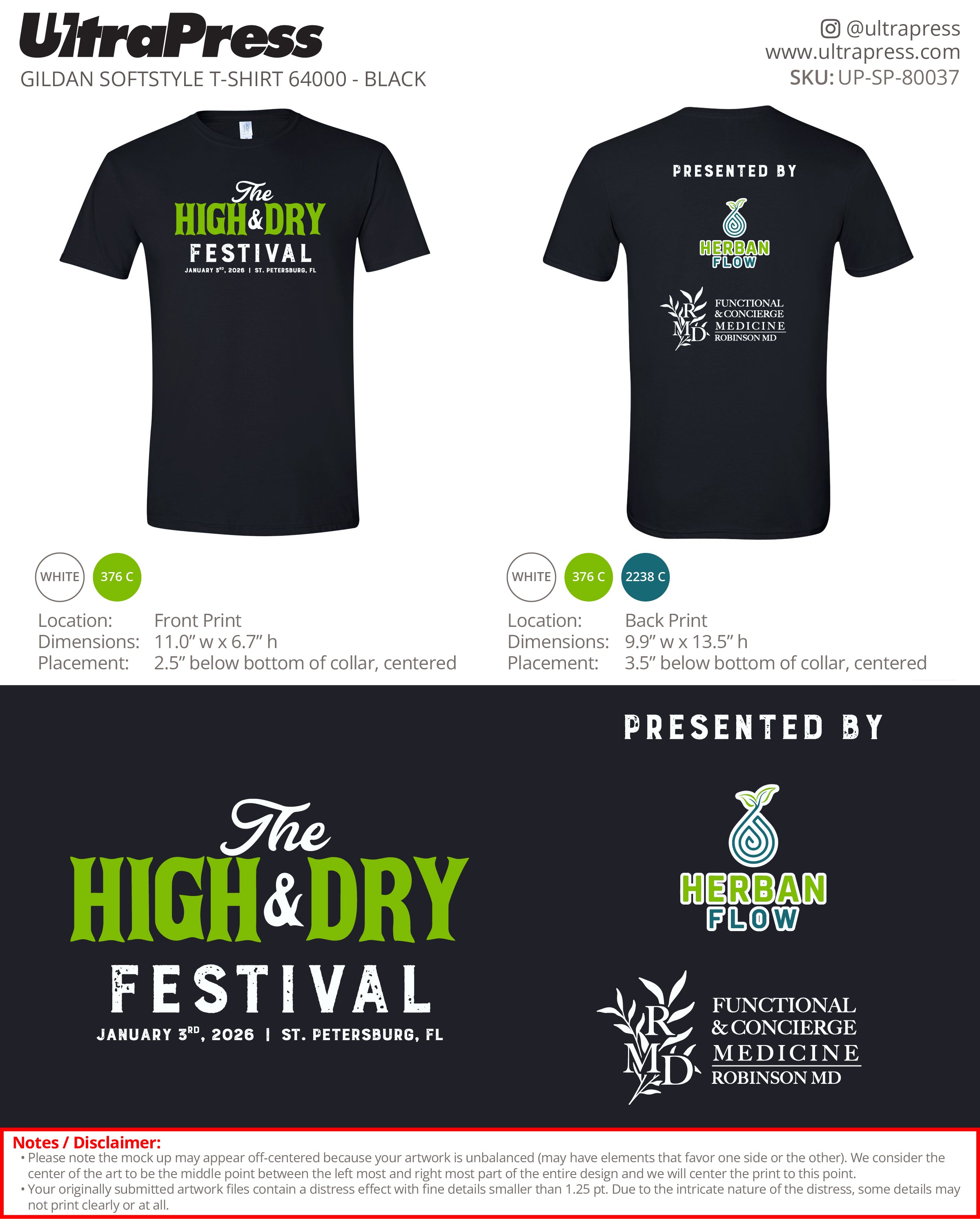 UP-SP-80037 The High & Dry Festival - Michael Smith 100 Min Qty (Bulk)