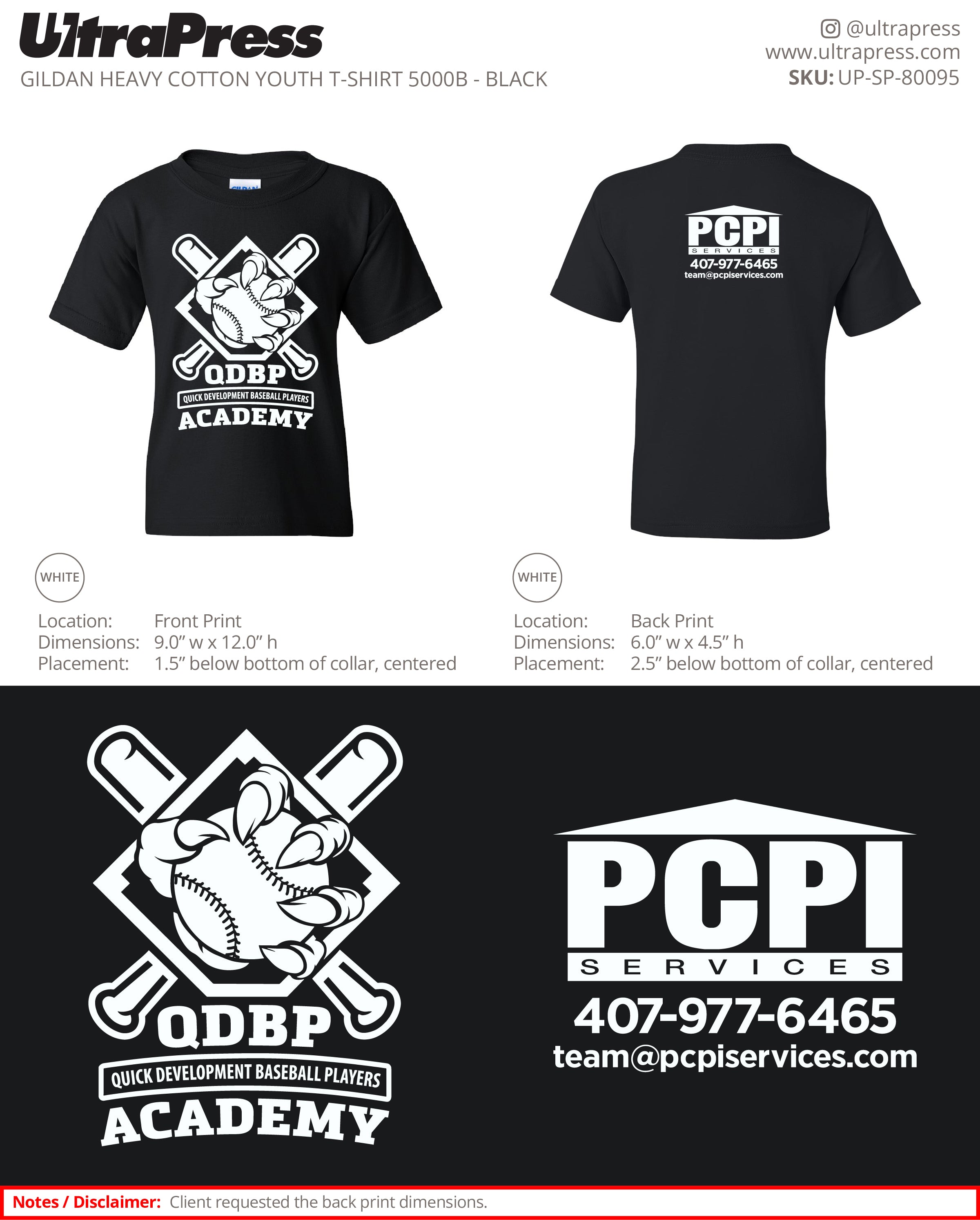 UP-SP-80095 PCPI SERVICES - Erica Thims 50 Pieces Package (Bulk)