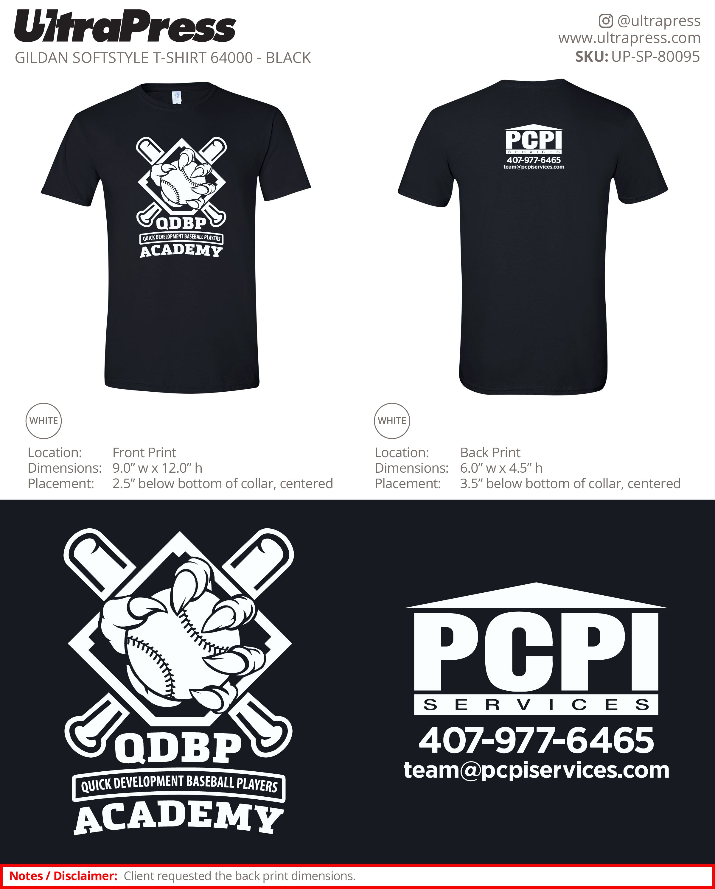 UP-SP-80095 PCPI SERVICES - Erica Thims 100 Pieces Package (Bulk)