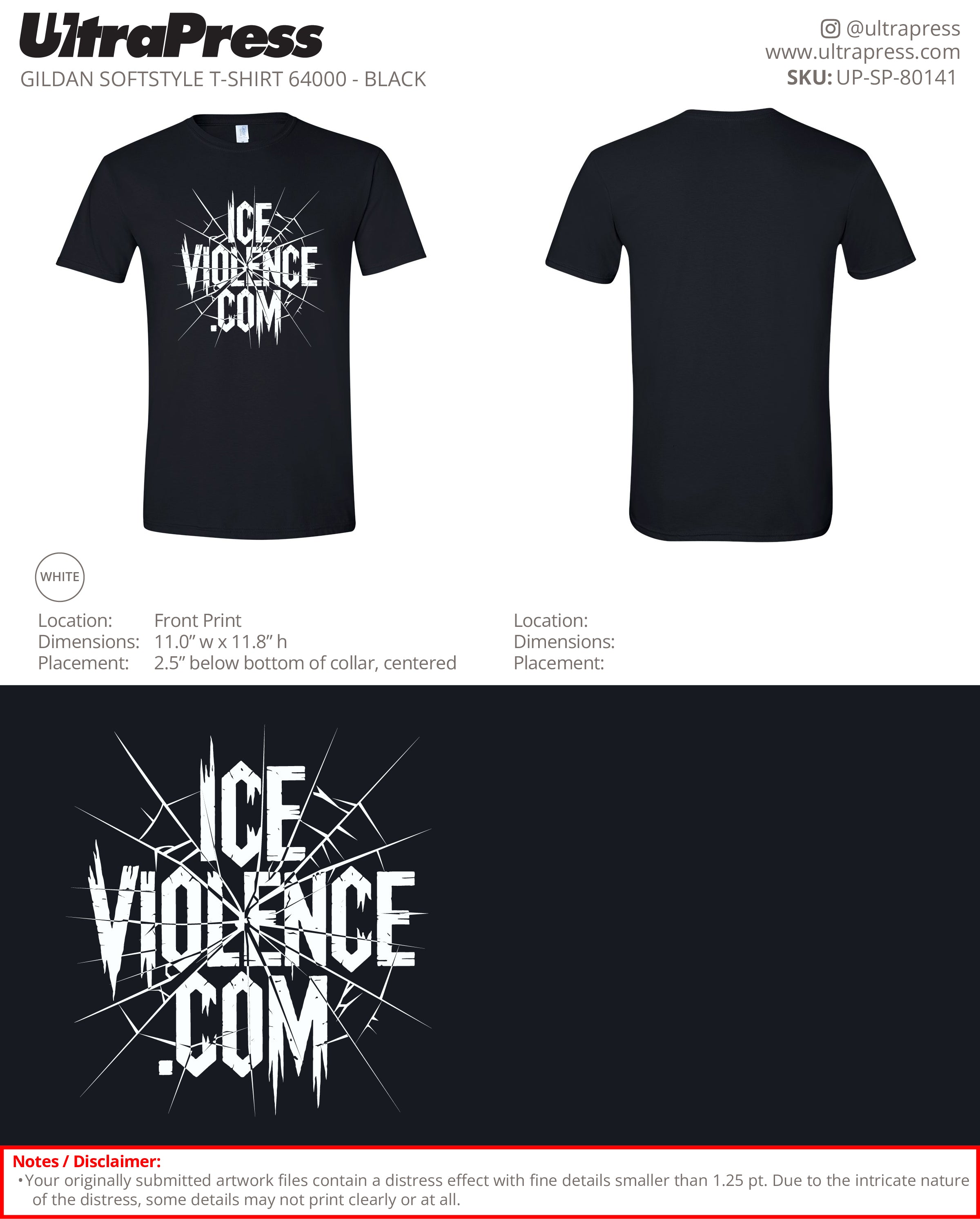 UP-SP-80141 Ice Violence - Mike H 100 Min Qty (Bulk)