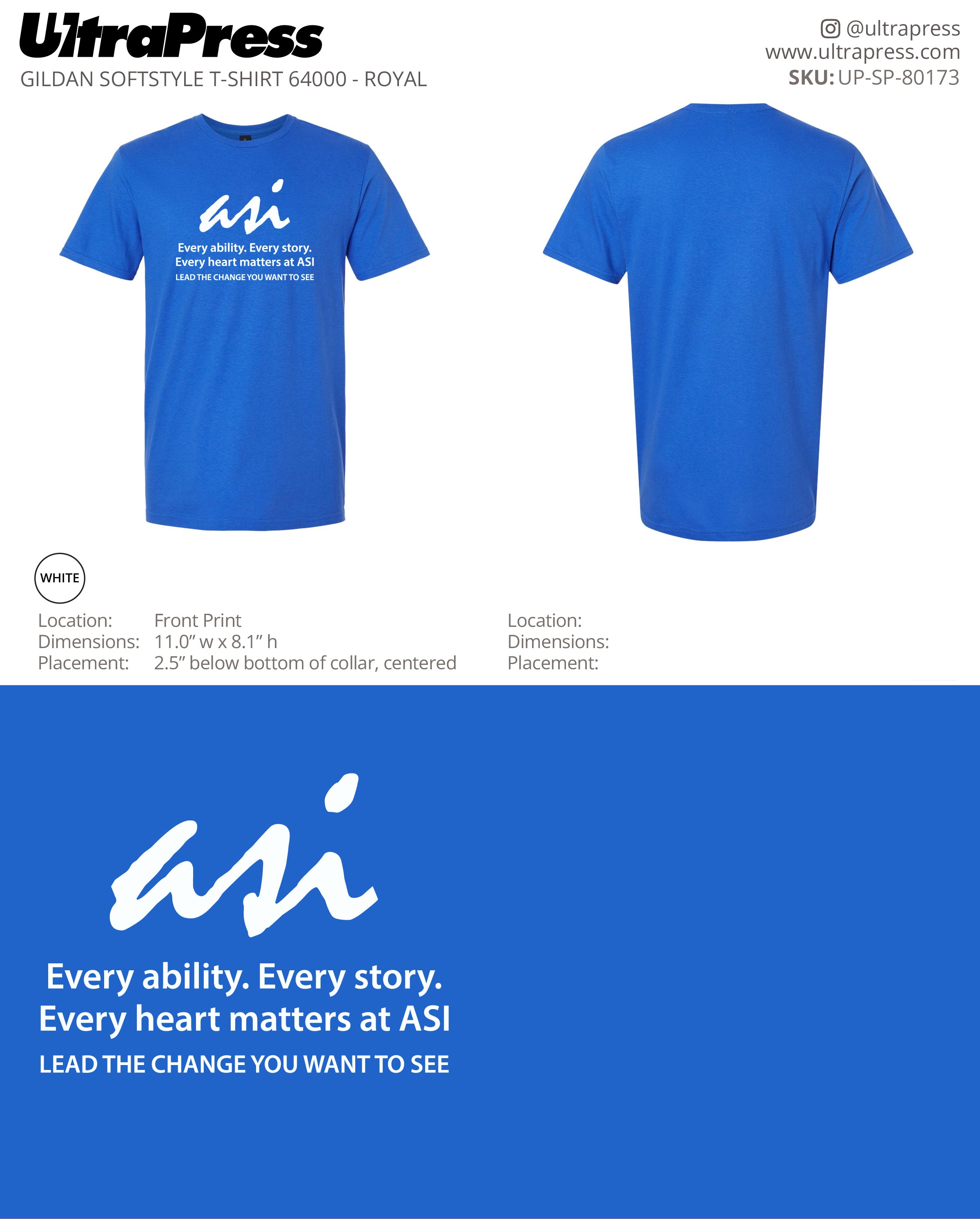 UP-SP-80173 Order #17768 - Michelle Smith 100 Min Qty